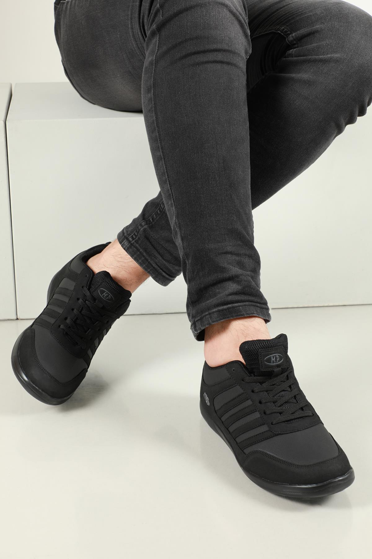 Günlük Rahat Siyah Erkek Spor Ayakkabı 212-2041 Erkek Günlük Spor Ayakkabı M.P M.P 212-2041 MER CASUAL SPOR