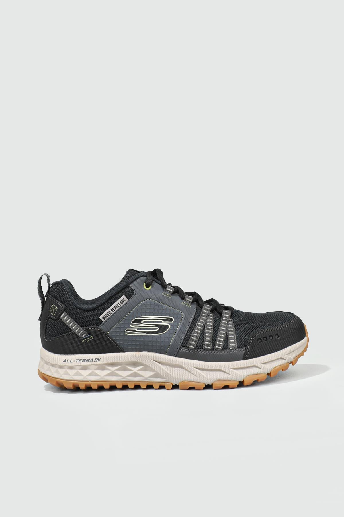 Günlük Rahat Siyah Gri Erkek Spor Ayakkabı ESCAPE PLAN Erkek Koşu / yürüyüş Skechers SKECHERS ESCAPE PLAN MER SPOR