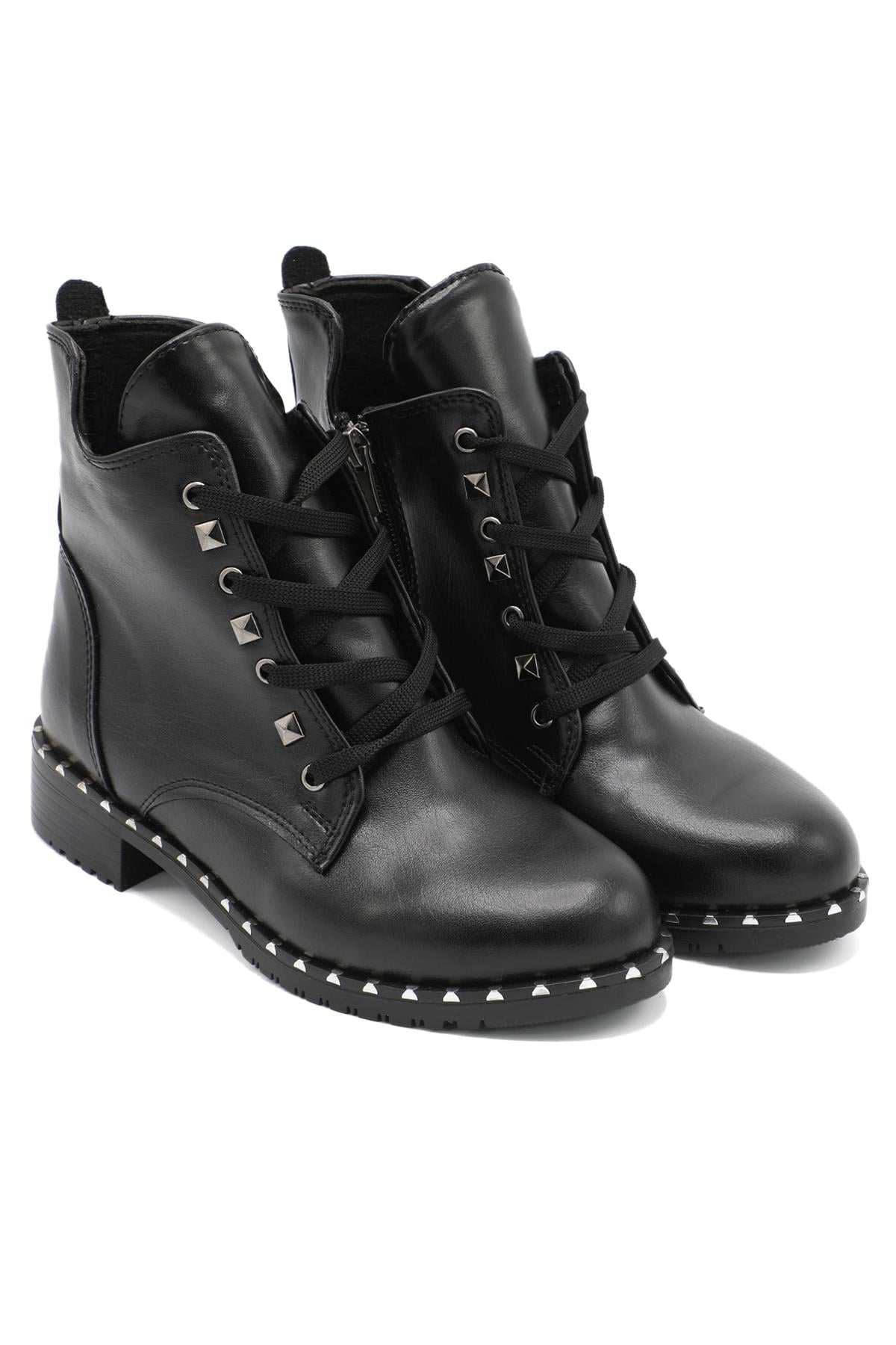 Günlük Rahat Sıyah Kadın Bot S-415 Kadın Günlük Conford Bot Carla Bella SERVET S-415 TROPLU