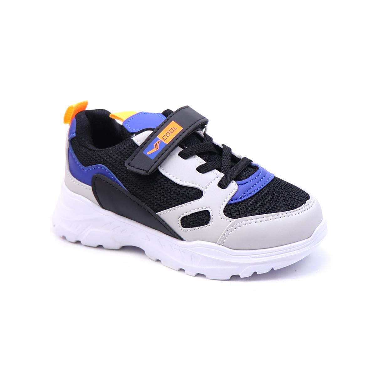 Günlük Rahat Siyah Saks Oranj Çocuk Spor Ayakkabı 20-S06 Çocuk Sneaker Cool 570017350