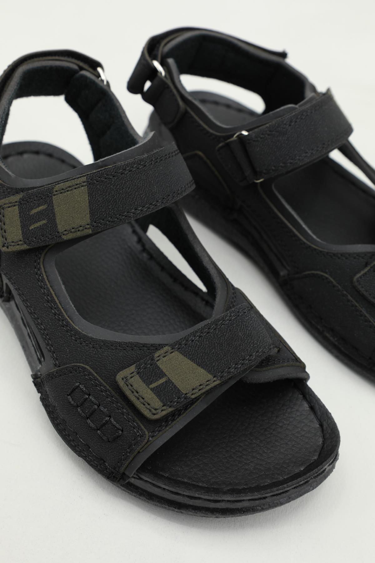 Günlük Rahat Siyah Unisex Sandalet 301241 Unisex Sandalet Seray CV 301241 UNİSEX SANDALET
