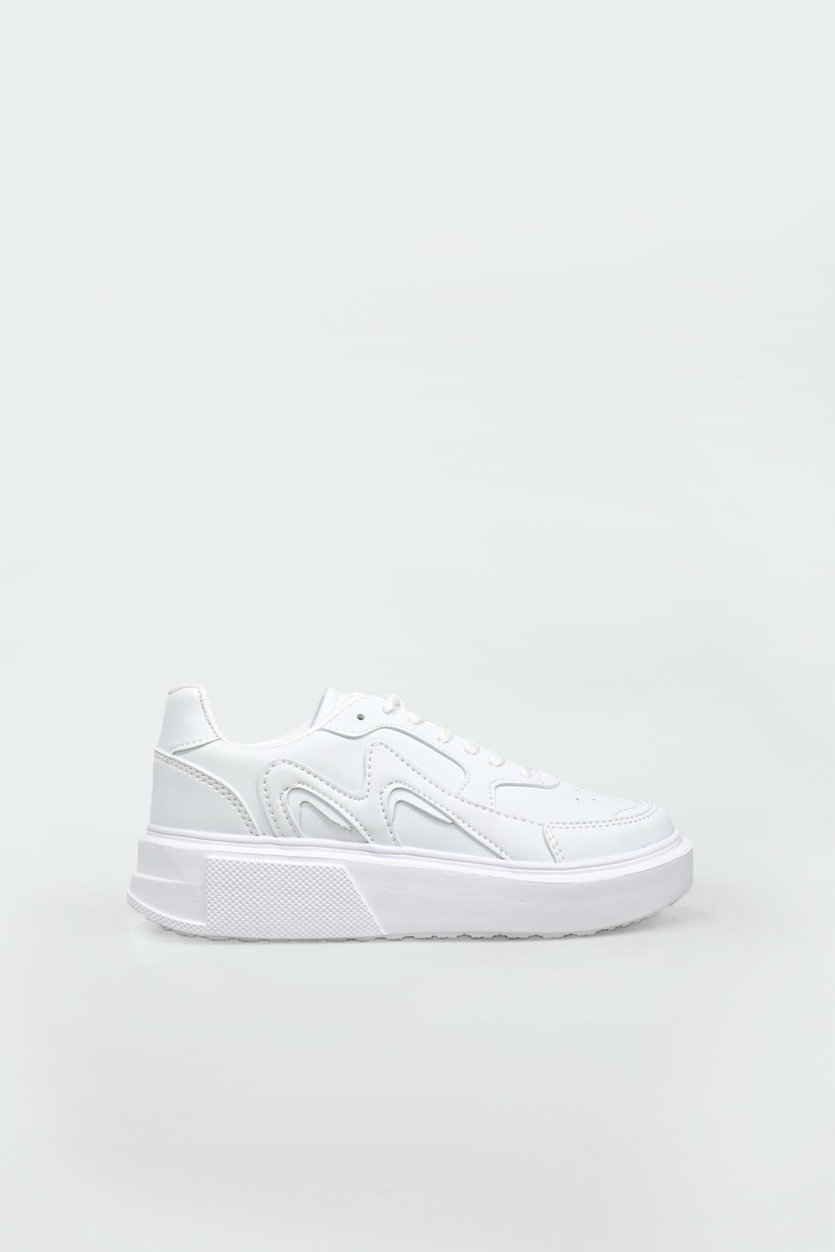 Günlük Rahat Sneaker Beyaz Kadın Spor Ayakkabı 145 Kadın Günlük Spor Ayakkabı Dark Step DARKSTEP 145 ZEN Spor