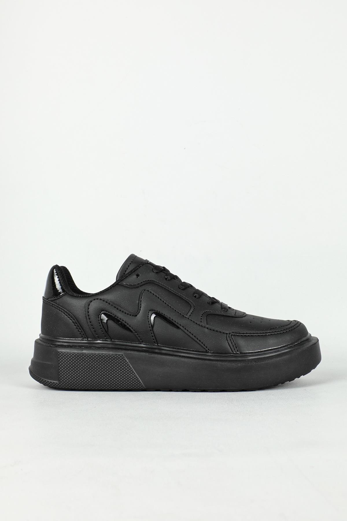Günlük Rahat Sneaker Siyah Kadın Spor Ayakkabı 145 Kadın Günlük Spor Ayakkabı Dark Step DARKSTEP 145 ZEN Spor