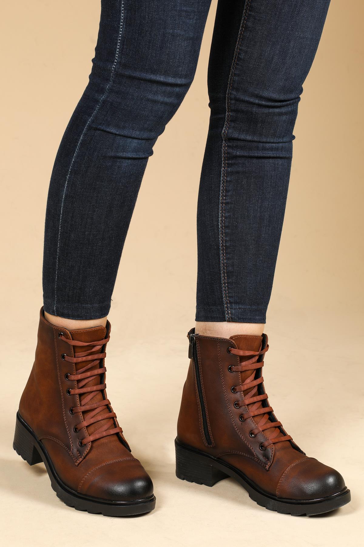 Günlük Rahat Taba Kadın Bot S-047 Kadın Klasik Bot Carla Bella SEDEF S-047 BOT