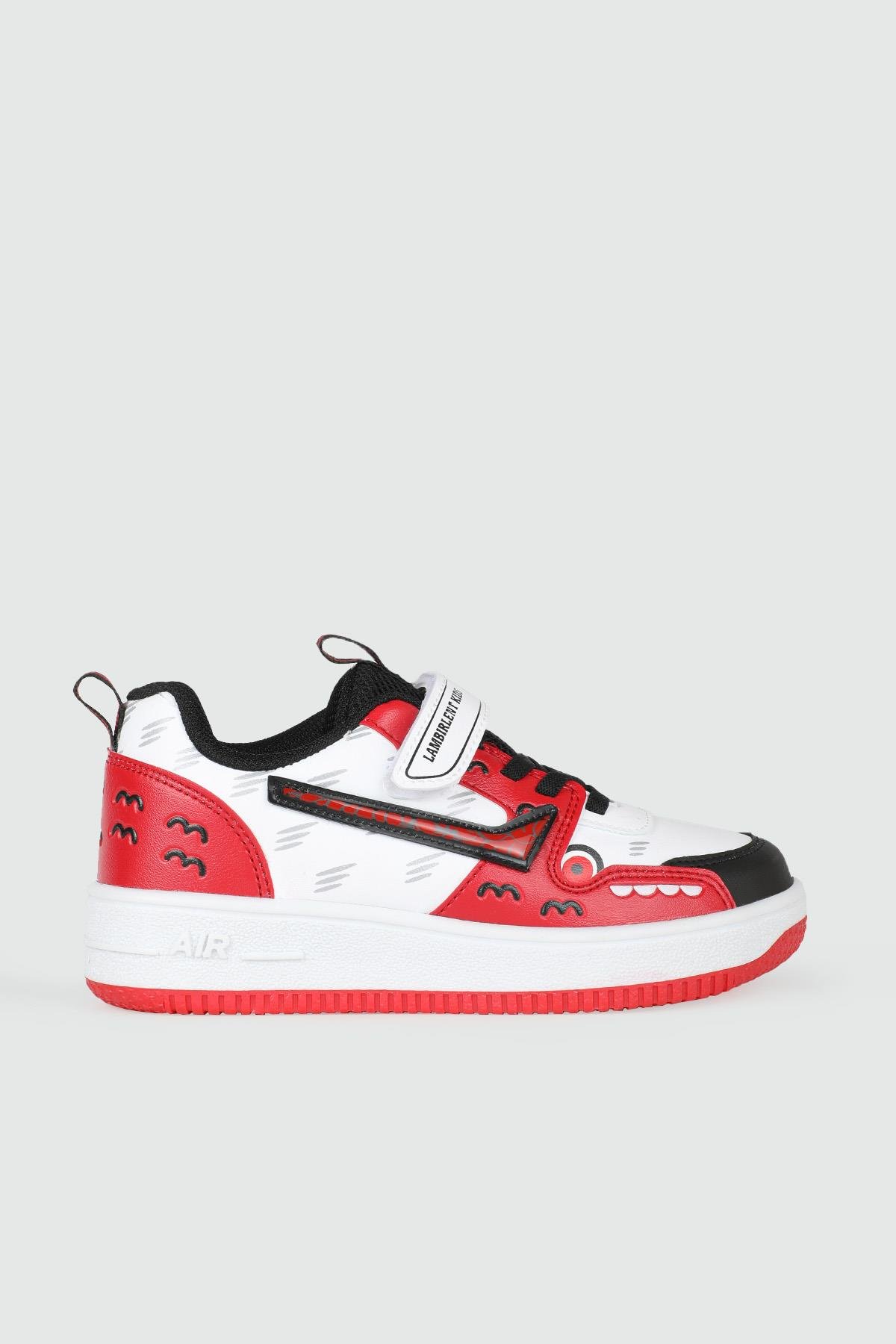 Günlük Siyah Beyaz Kırmızı Çocuk Spor Ayakkabı 033 Çocuk basketbol Lambırlent LAMBIRLENT 033 FİLET 24K