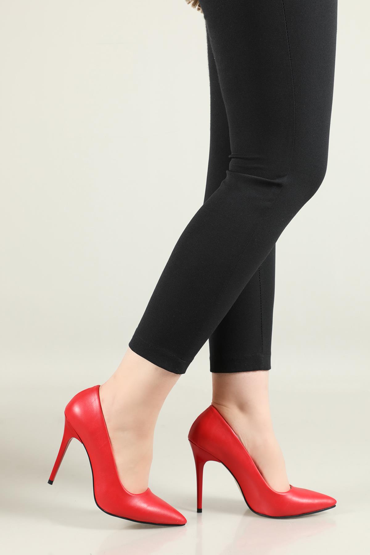 Günlük Topuklu Kırmızı Kadın Ayakkabı N-2850 Kadın Stiletto Carla Bella CARLA BELLA N-2850 Stiletto