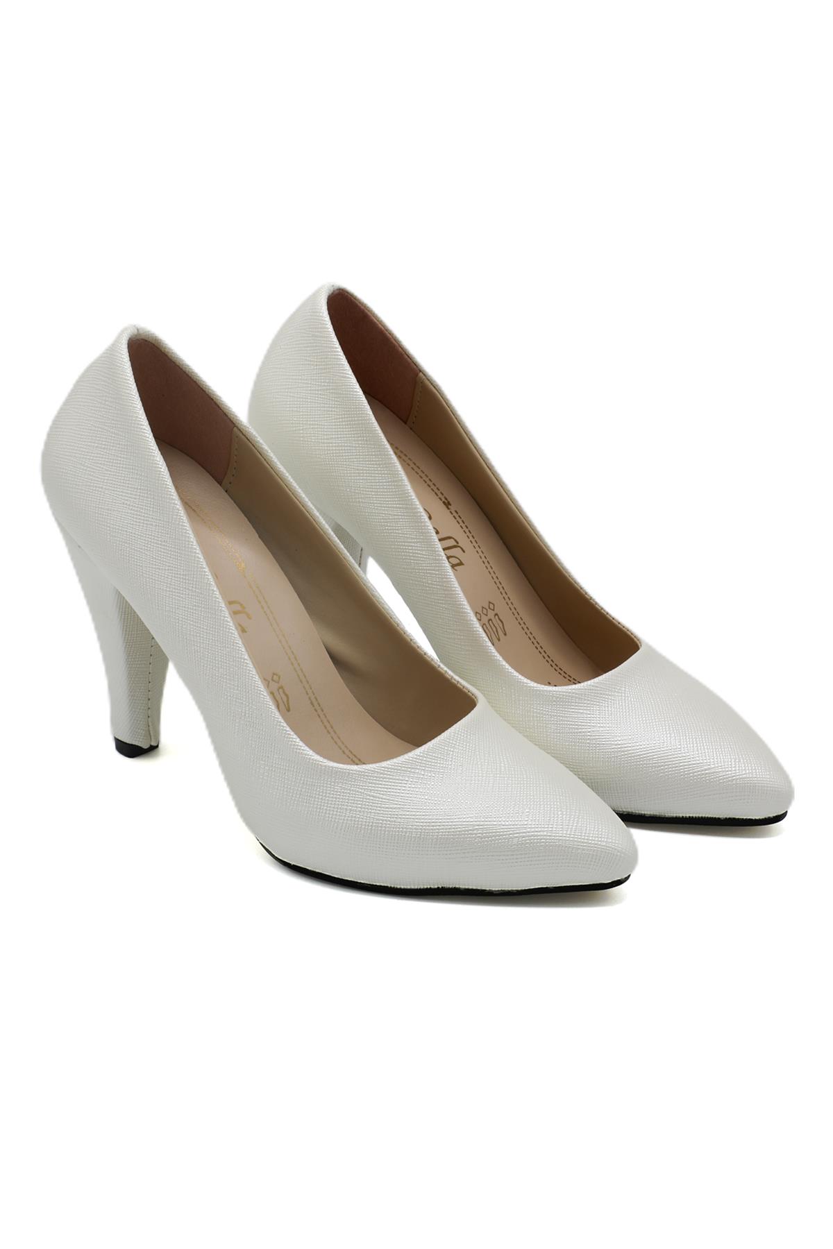 Günlük Topuklu Sedef Prada Kadın Ayakkabı N-2500 Kadın Stiletto Carla Bella 7168073