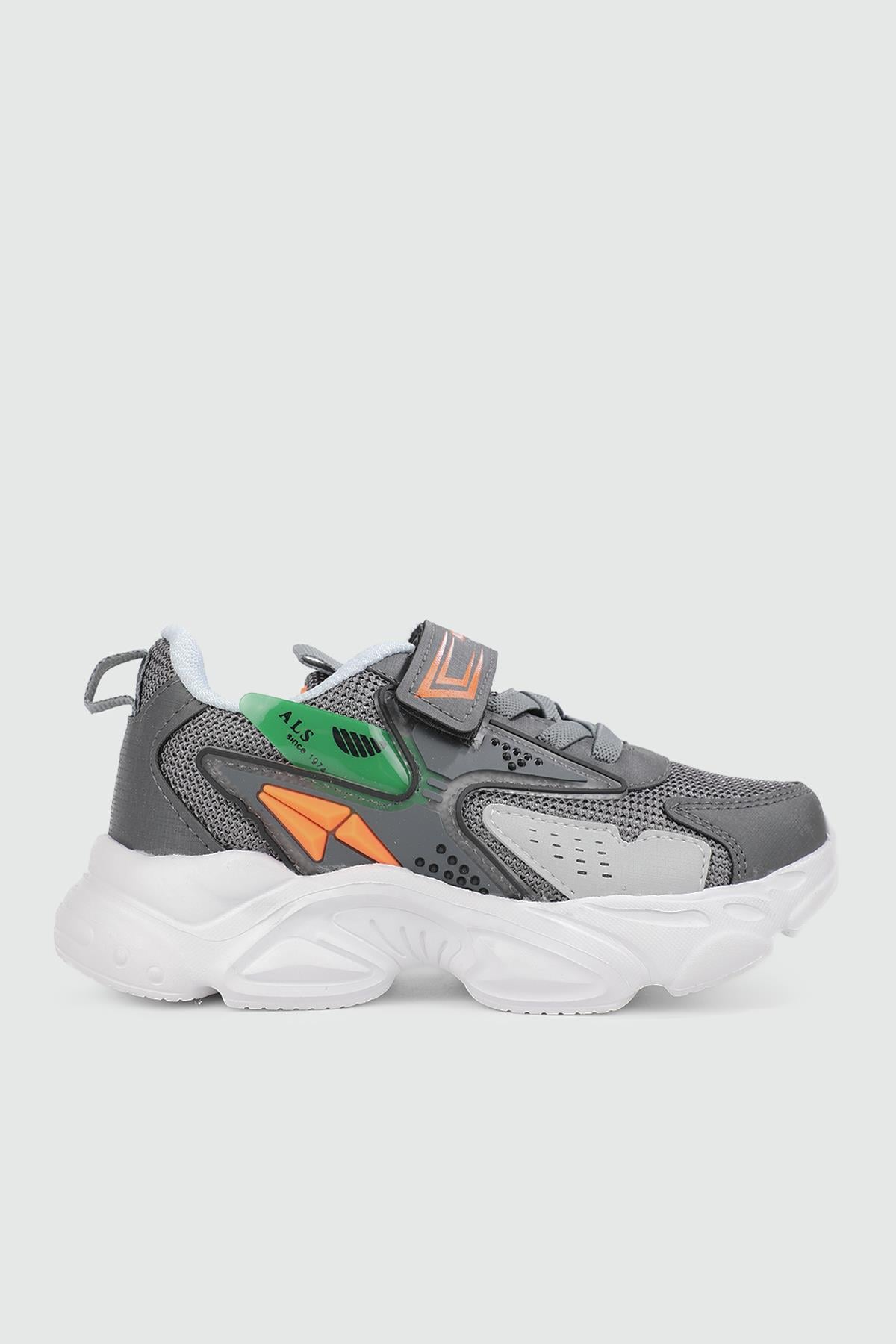 Hafi Rahat Taban Anoraklı Sneaker Füme Çocuk Spor Ayakkabı ALS054 Çocuk Sneaker Alessio ALESSİO 054 PTK 24Y