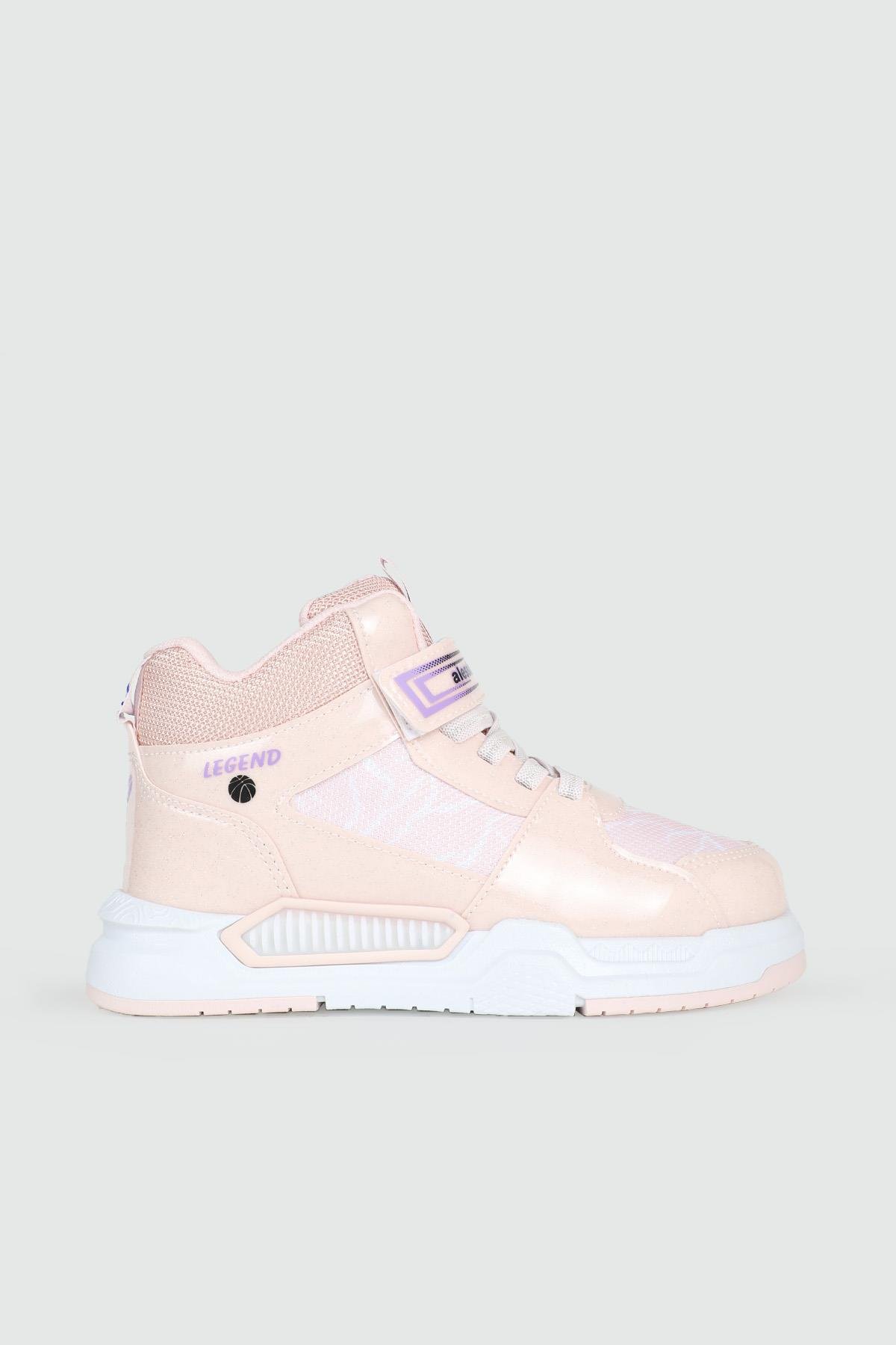 Hafi Rahat Taban Anoraklı Sneaker Pudra Çocuk Spor Ayakkabı 042 Çocuk Günlük Spor Ayakkabı Alessio ALESSİO 042 FİLET 24K