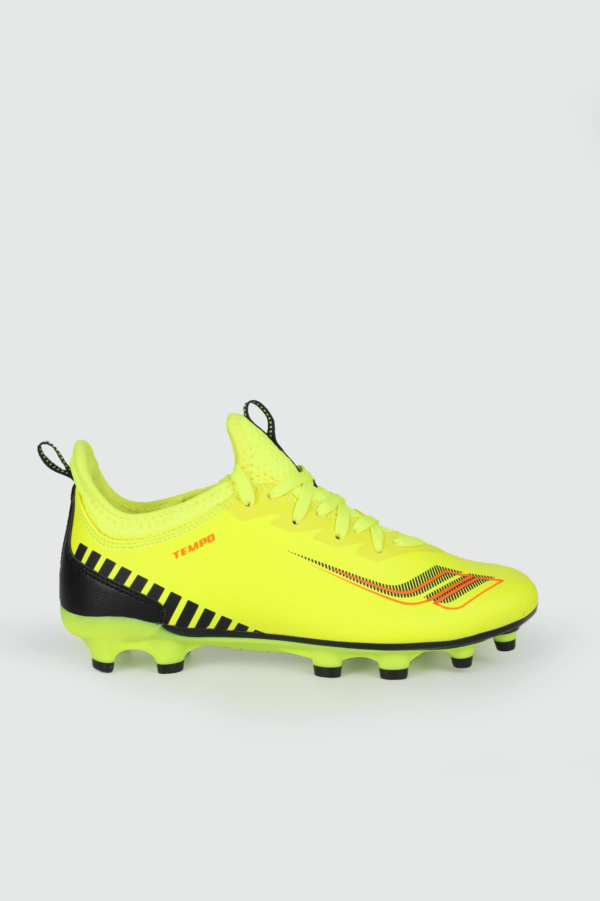 Halı Saha Krampon Fosfor Yeşil Unisex Spor Ayakkabı TEMPO Unisex Futbol Lescon LESCON TEMPO-2 UN