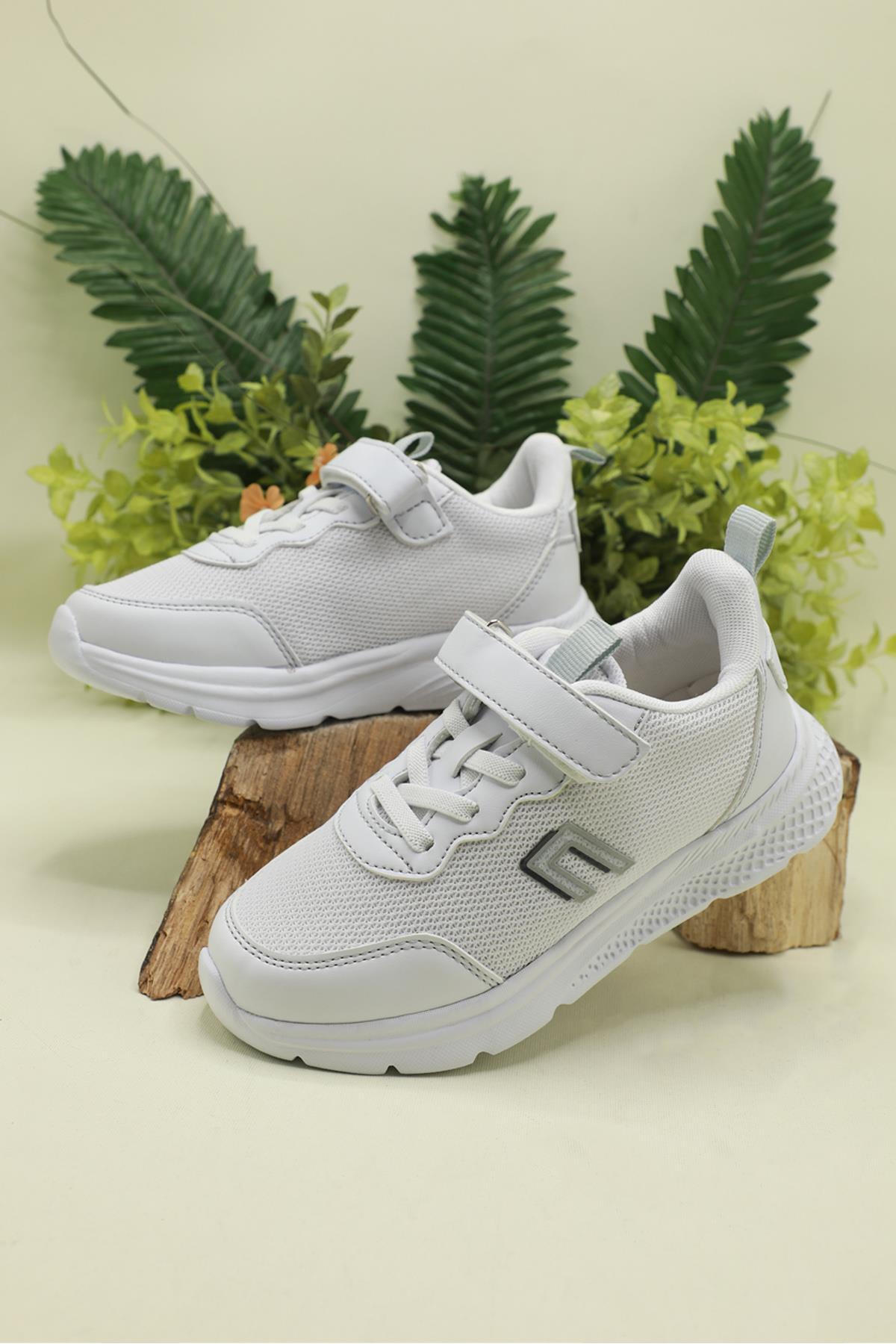 Havalı Ortopedik Beyaz Çocuk Spor Ayakkabı PERFECT Çocuk Günlük Spor Ayakkabı Cool COOL Perfect Çocuk