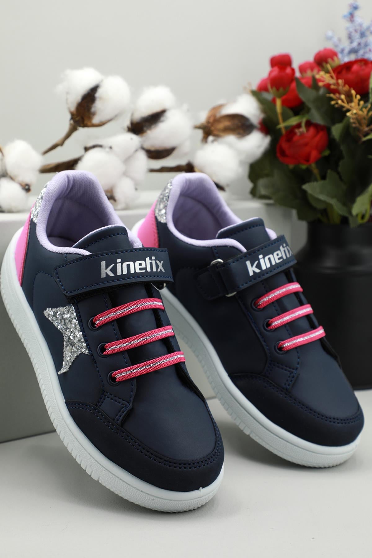 Işıklı Sneaker Laci Gümüş Çocuk Spor Ayakkabı MALIBU Çocuk Günlük Spor Ayakkabı Kinetix KİNETİX MALIBU SPOR