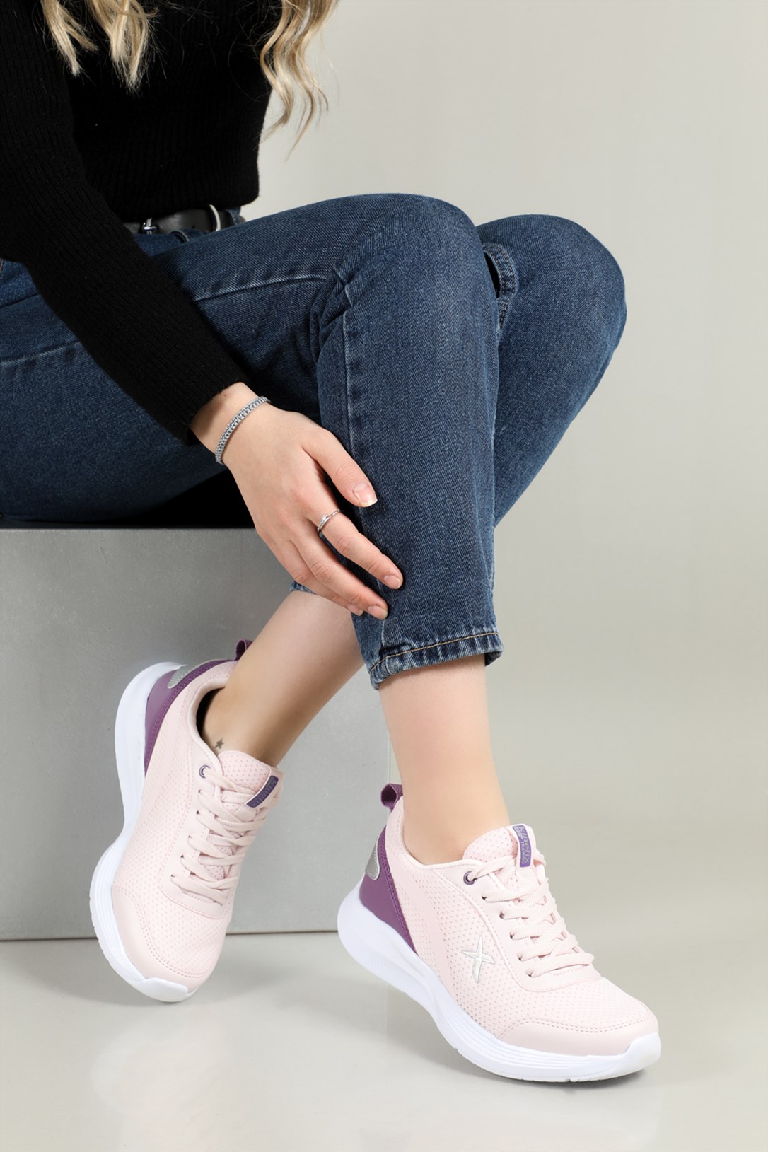 Kinetix Pembe Mor Kadın Spor Ayakkabı MILERO | Ayakkabı City