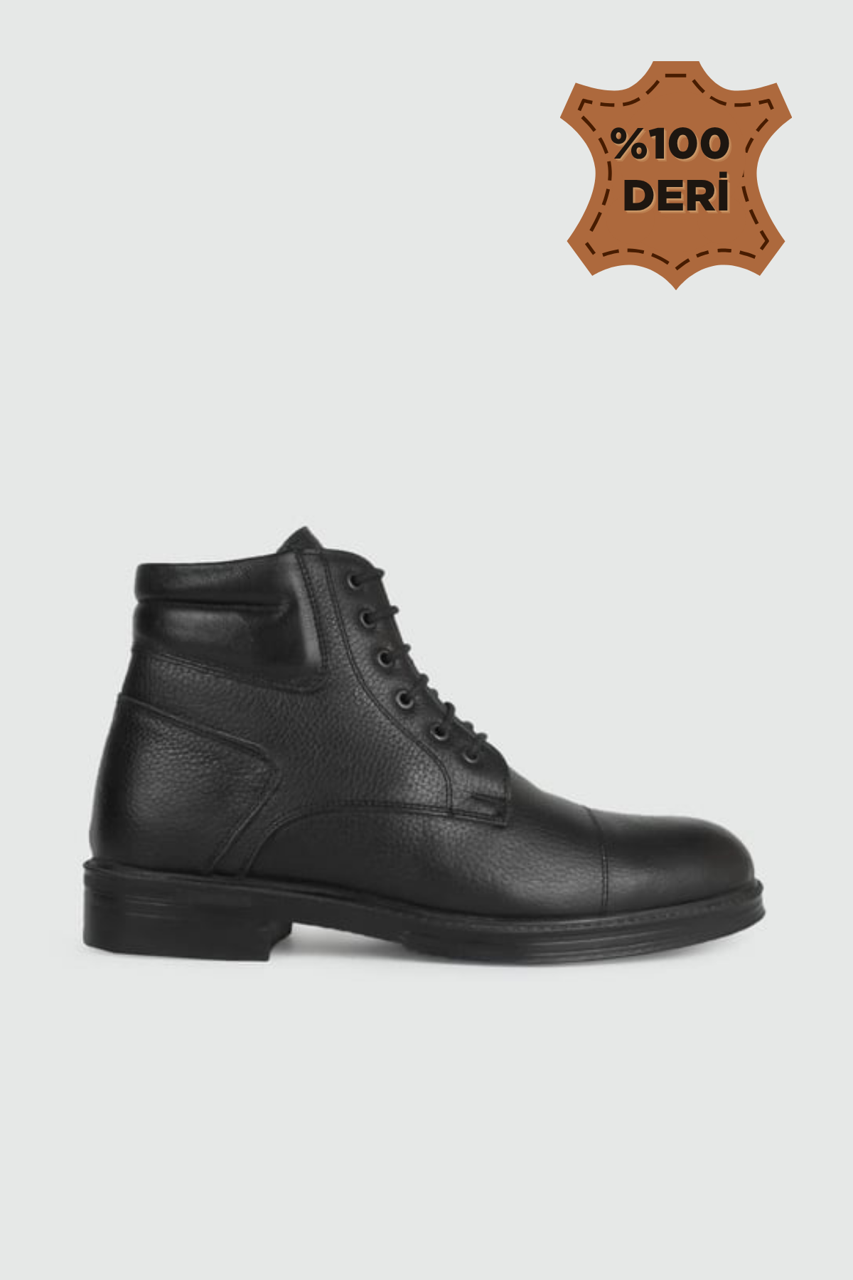 Klasik Deri Siyah Floter Erkek Bot WPLS 212-06 Erkek Günlük Confort Bot Wow Plus WOW PLUS 212-06 MER BOT