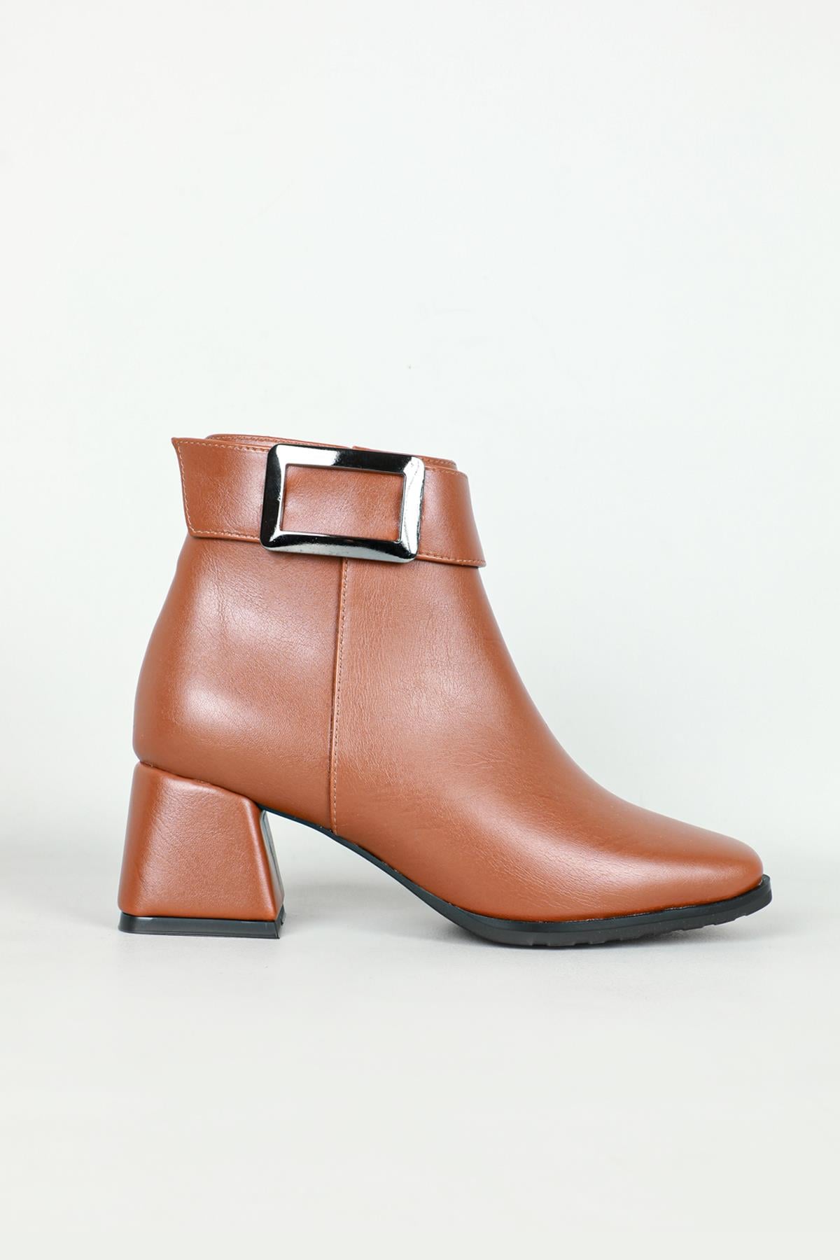 Küt Burunlu Topuklu Taba Kadın Bot CBMS-KÜT12 Kadın Günlük Conford Bot Carla Bella Carla Bella Ms-Küt12 Kadın Bot