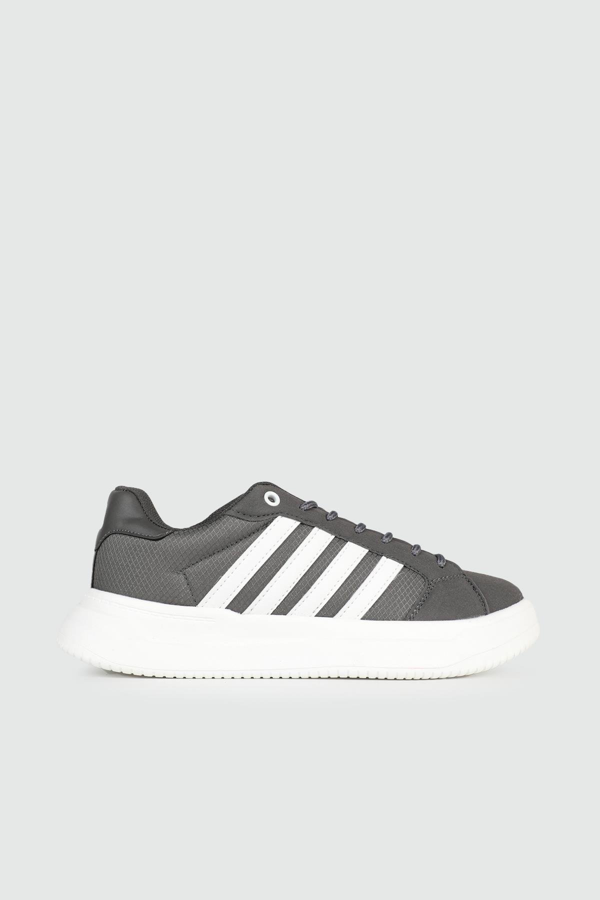 Nefes Alır Fileli Bağcıklı Füme Unisex Spor Ayakkabı 2202 Unisex Sneaker Letoon LETOON 2202 UNİSEX SPOR