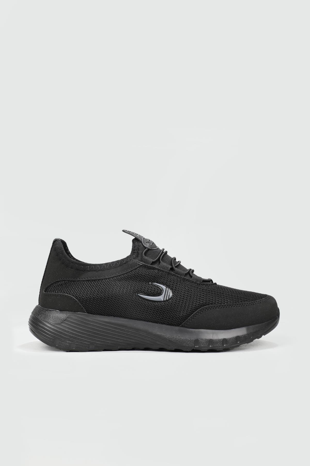 Nefes Alır Fileli Bağcıklı Siyah Unisex Spor Ayakkabı 2090 Unisex Günlük Spor Ayakkabı Jamper MC JAMPER 2090 UNİSEX