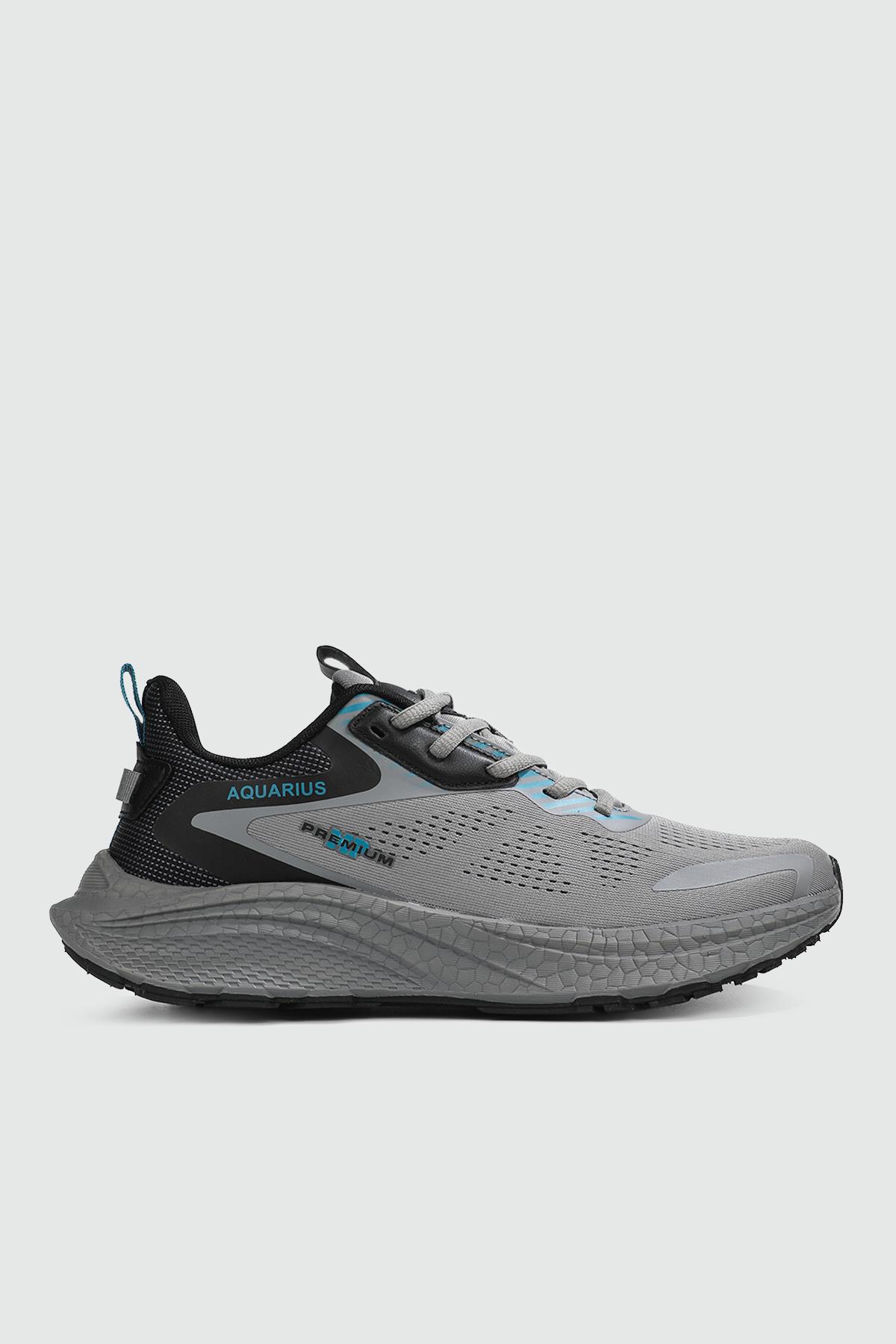 Nefes Alır Günlük Rahat Koşu Yürüyüş Gri Unisex Spor Ayakkabı Unisex Günlük Spor Ayakkabı M.P 241-1607Mİ
