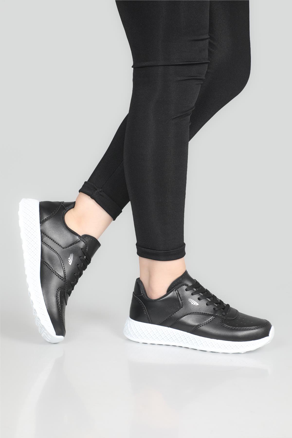 Nefes Alır Günlük Rahat Koşu Yürüyüş Siyah Beyaz Unisex Spor Ayakkabı E-10 Unisex Sneaker Beınsteps Beinsteps E-10 22Y