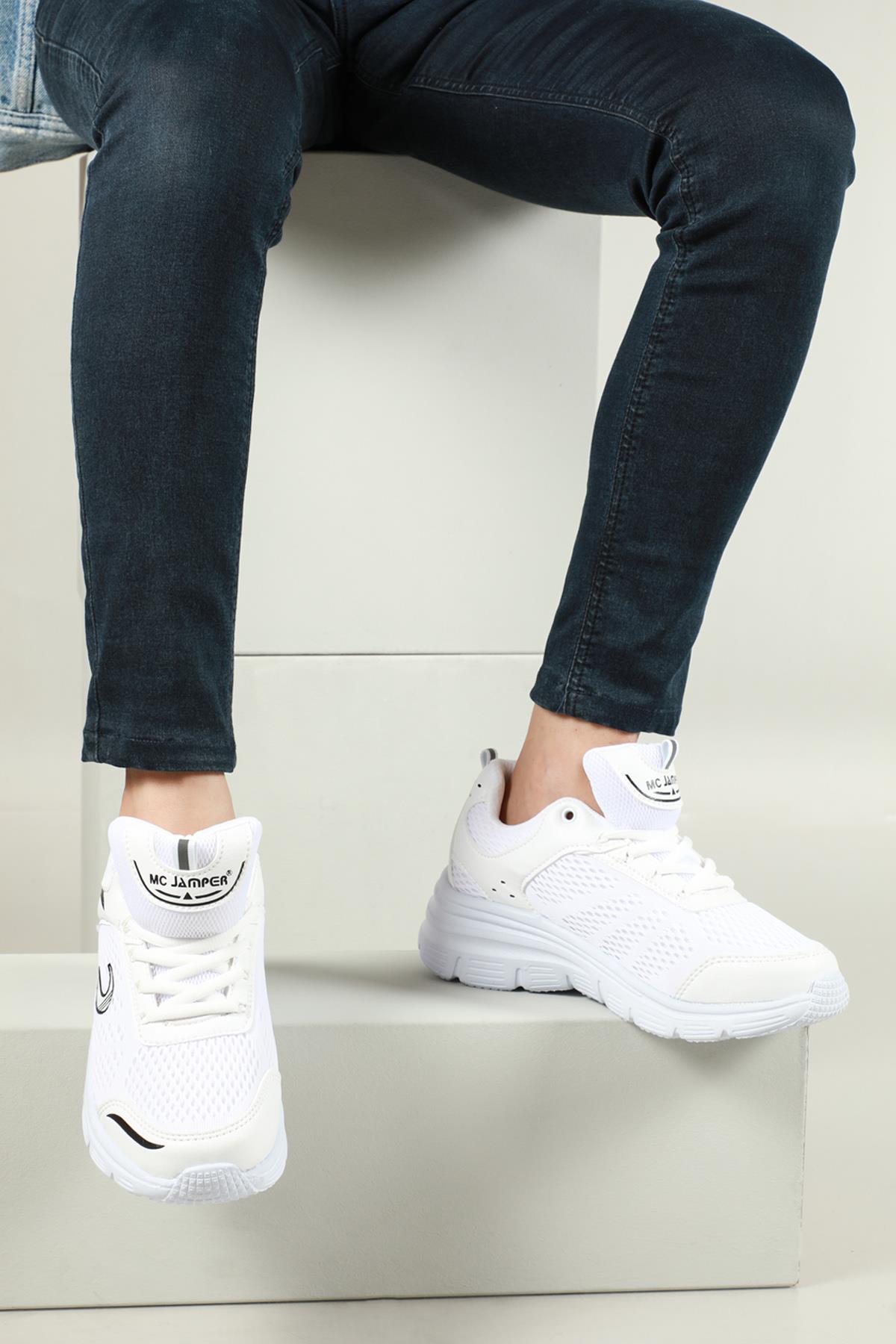 Nefes Alır Ortopedik Beyaz Siyah Unisex Spor Ayakkabı 2015 Unisex Günlük Spor Ayakkabı Jamper JAMPER 2015 Unisex