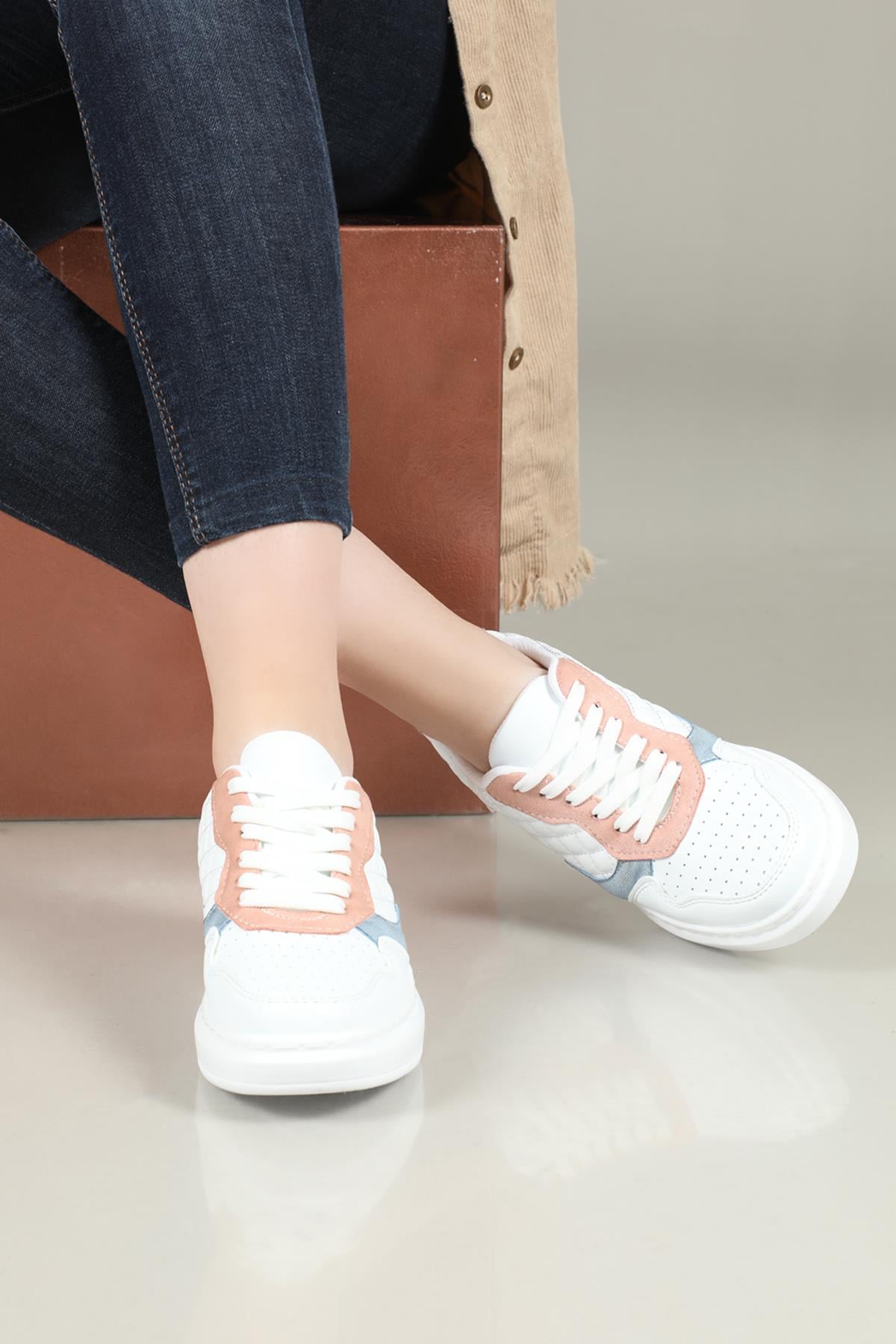 Nefes Alır Ortopedik Byz Mavi Kadın Spor Ayakkabı MARS Kadın Sneaker Beınsteps Beinsteps Ş-8 MARS