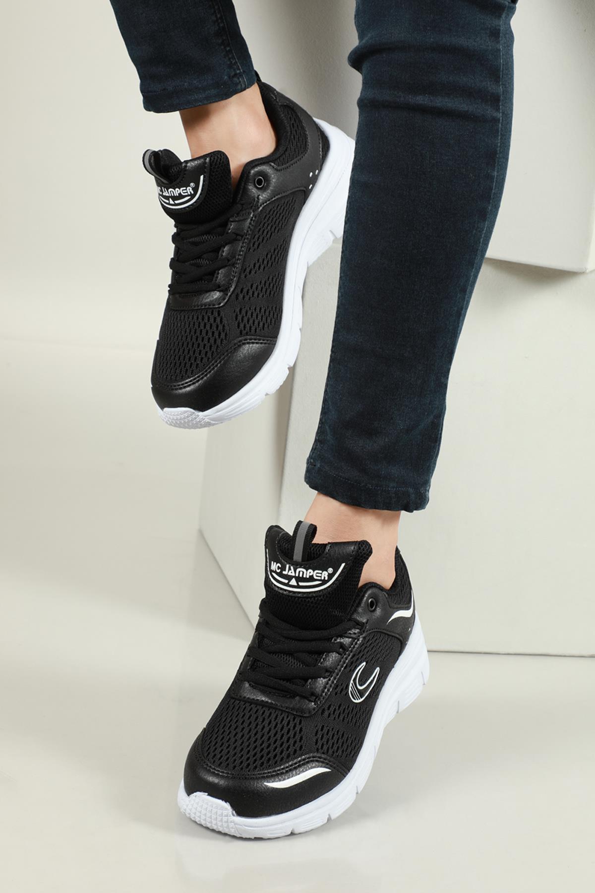 Nefes Alır Ortopedik Siyah Beyaz Unisex Spor Ayakkabı 2015 Unisex Günlük Spor Ayakkabı Jamper JAMPER 2015 Unisex