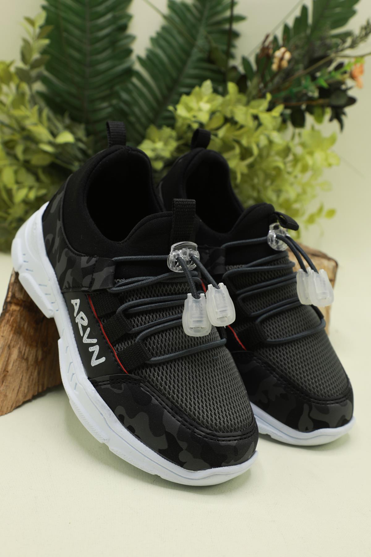 Nefes Alır Ortopedik Syh Füme Kamuflaj Çocuk Spor Ayakkabı 425 Çocuk Günlük Spor Ayakkabı Arvenzo Arvento 425 Filet Spor