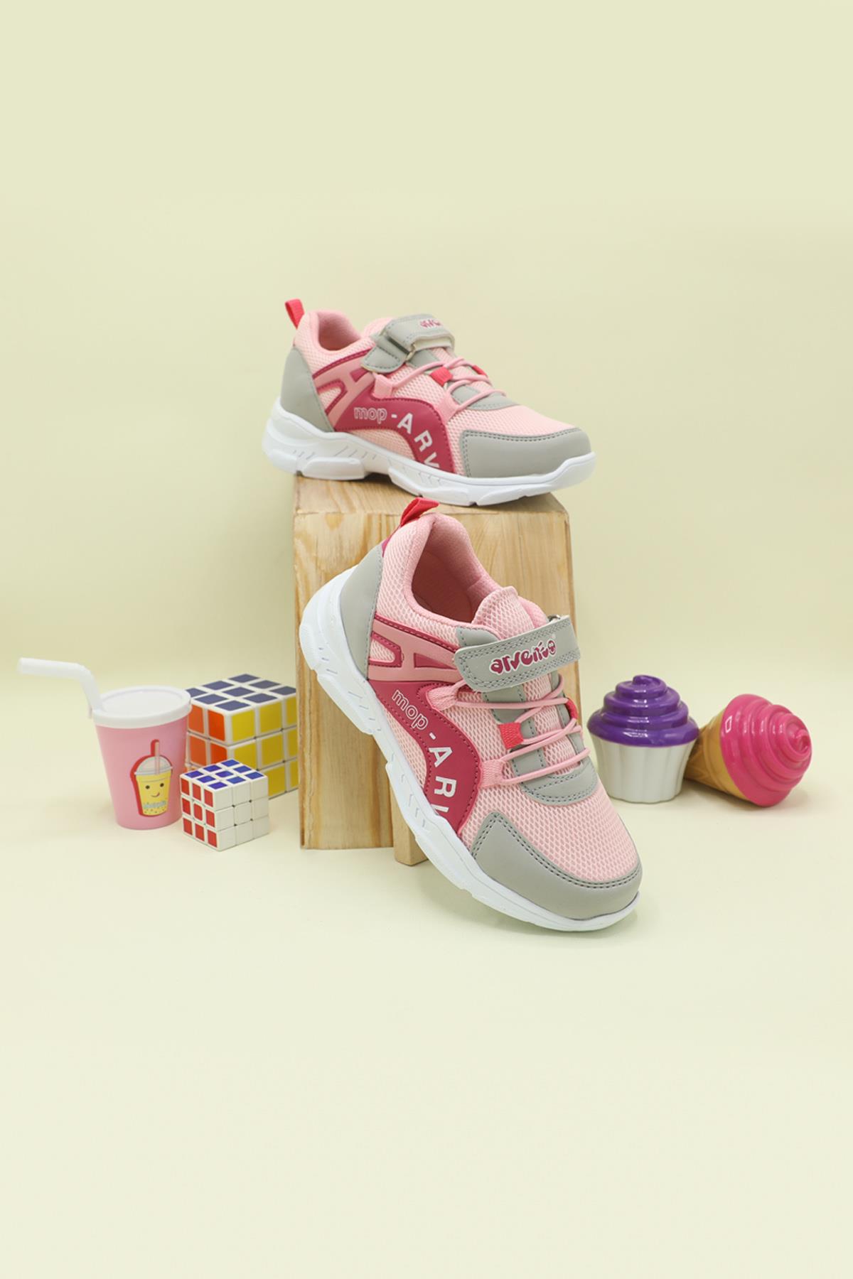 Nefes Alır Rahat Buz Pembe Çocuk Spor Ayakkabı 370 Çocuk Günlük Spor Ayakkabı Arvenzo ARVENTO 370 ÇOCUK