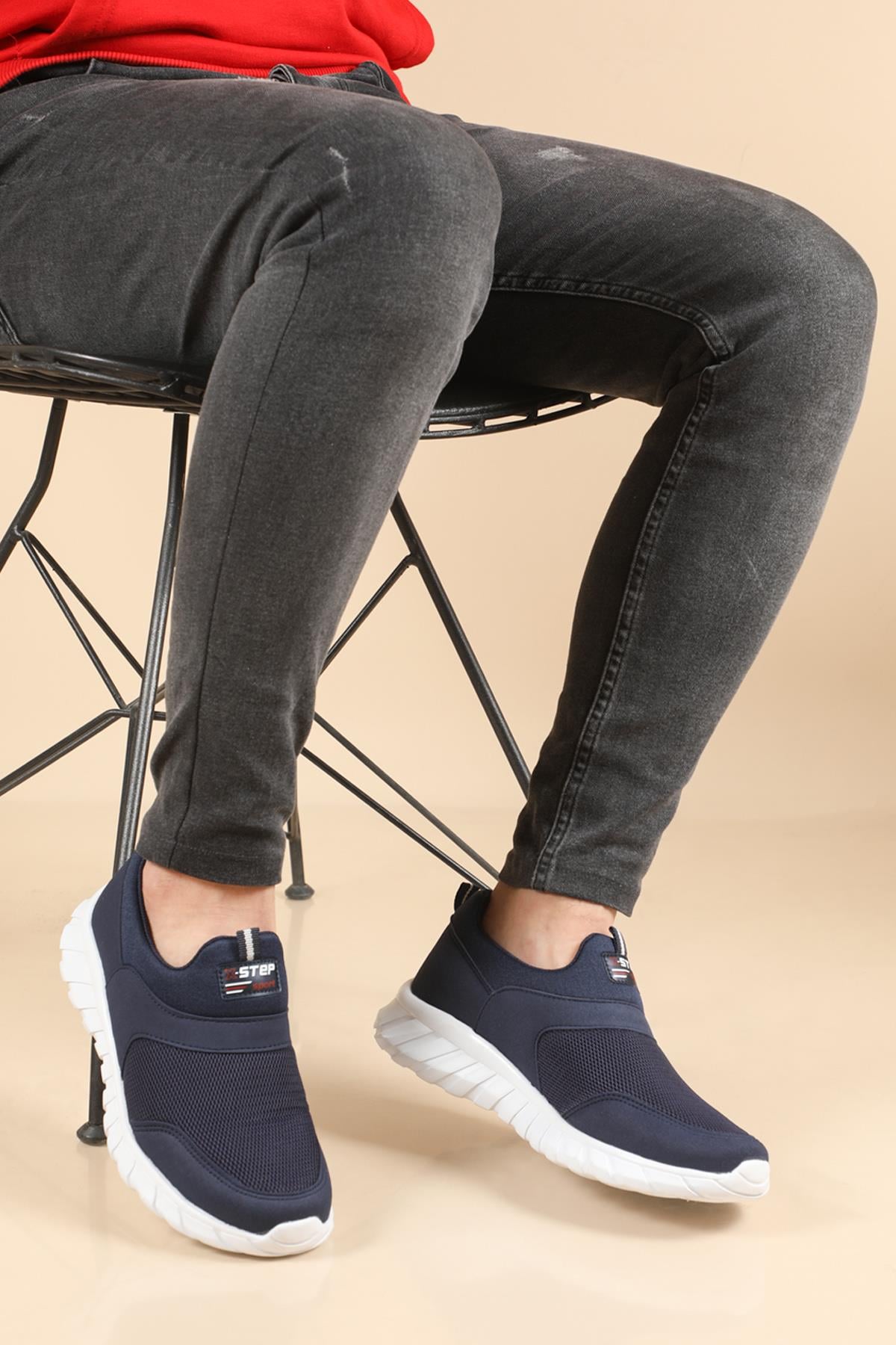 Nefes Alır Rahat Laci Beyaz Erkek Spor Ayakkabı 075 Erkek Günlük Spor Ayakkabı Step XSTEP 075 MER SPOR AYAK