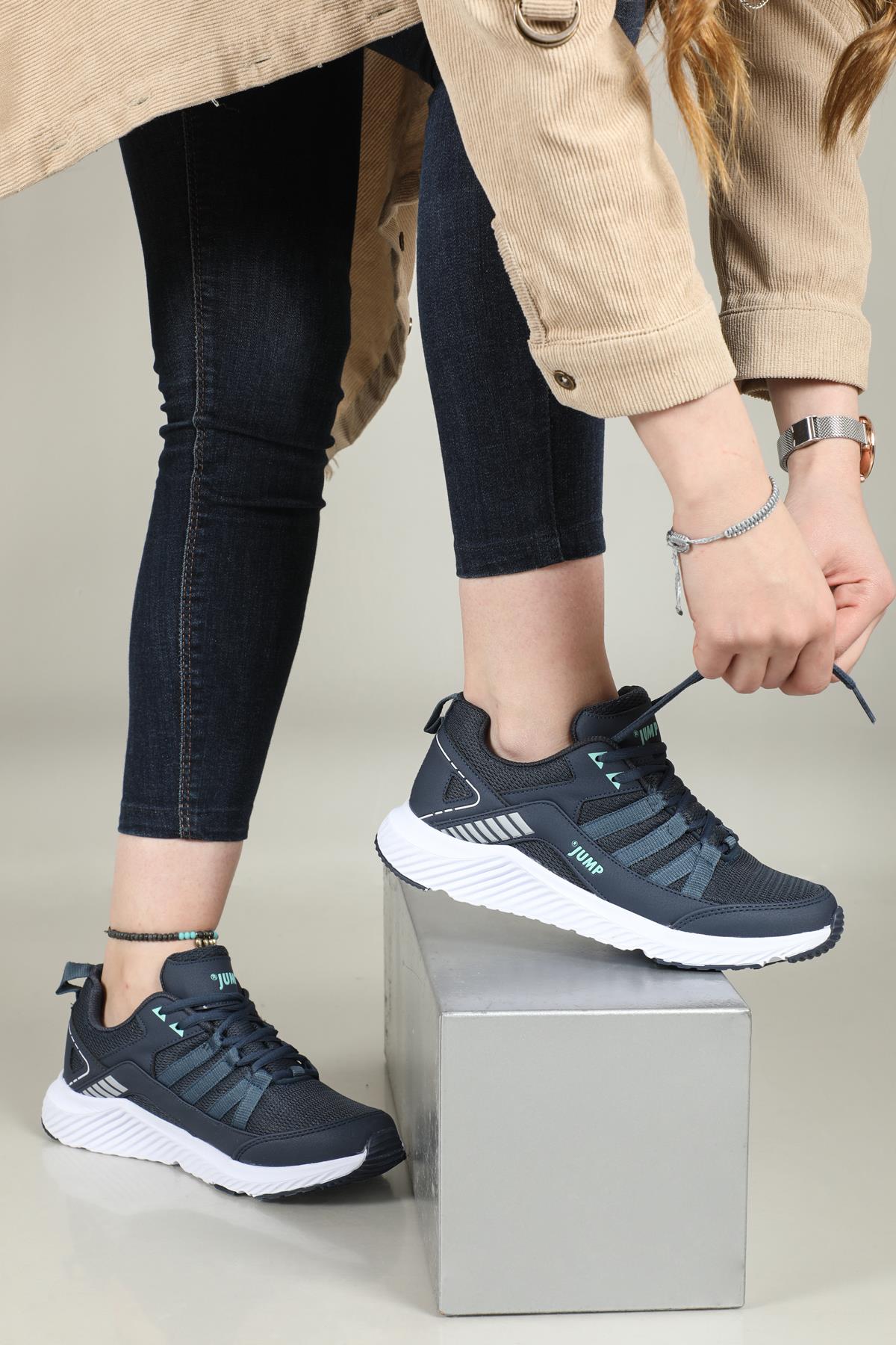 Nefes Alır Rahat Laci Yeşil Unisex Spor Ayakkabı 24866 Unisex Günlük Spor Ayakkabı Jump JUMP 24866 ZEN SPOR AYAK