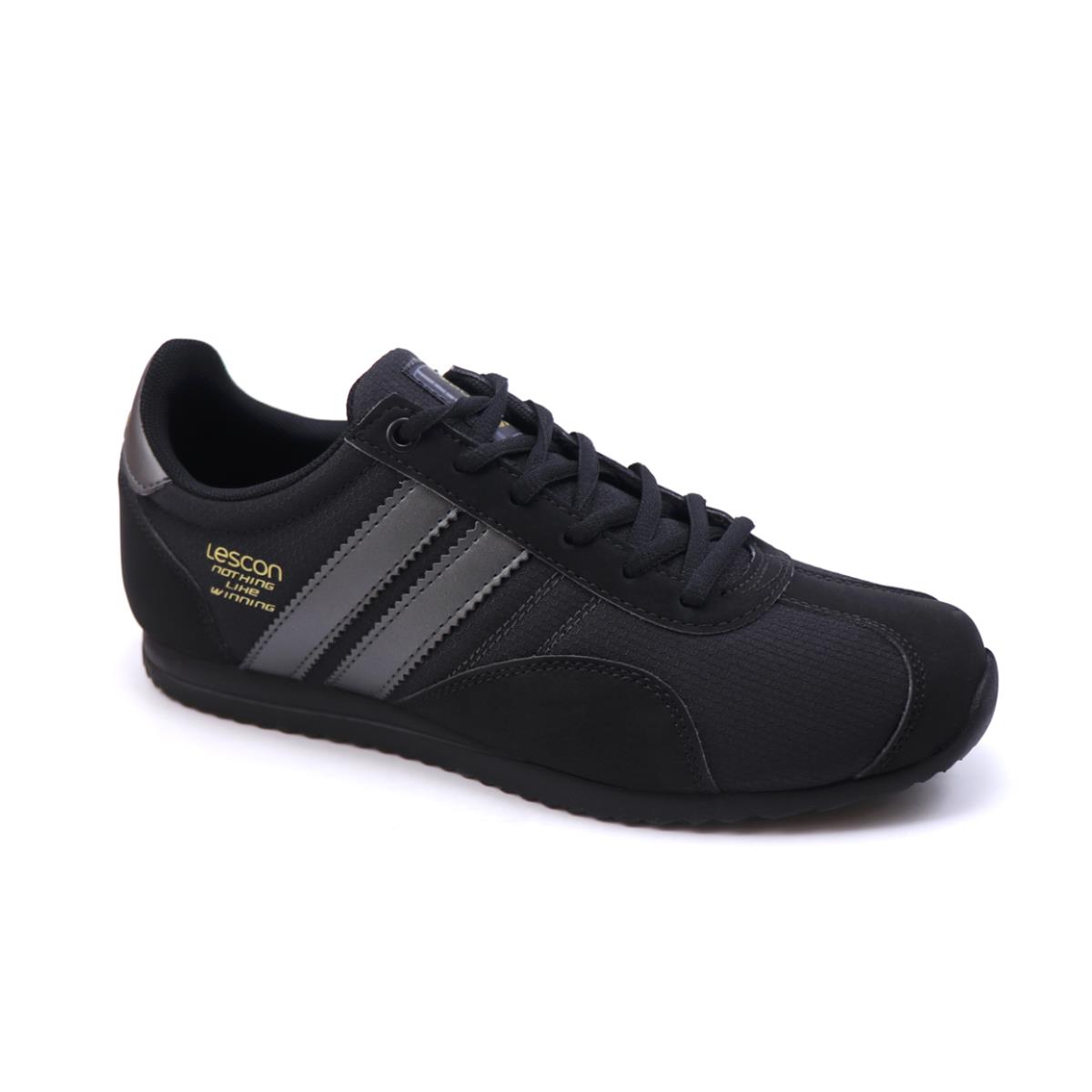Nefes Alır Rahat Sıyah Erkek Spor Ayakkabı CAMPUS SNEAKERS Erkek Günlük Spor Ayakkabı Lescon LESCON CAMPUS SNEAKERS MER SPR