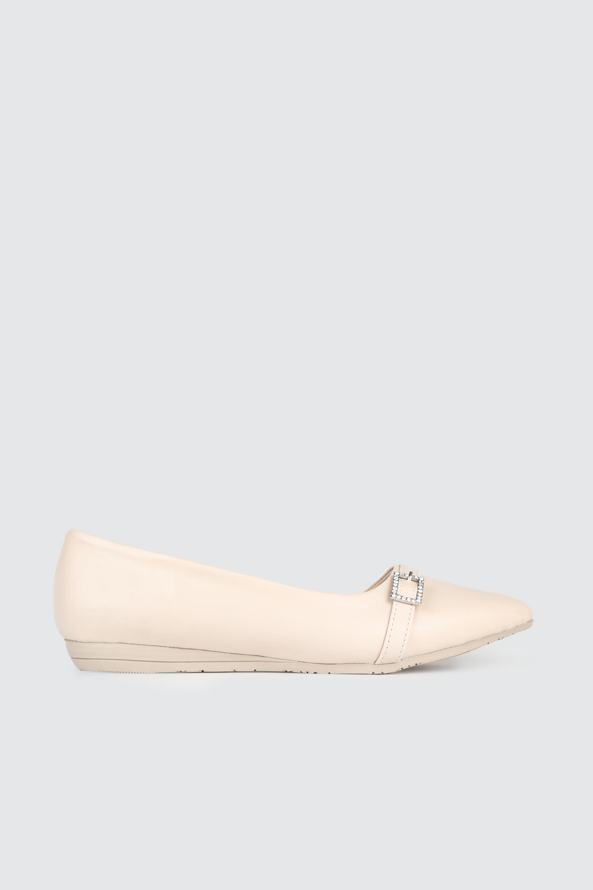 Önden Tokalı Günlük Ten Kadın Babet ŞM-1005 Kadın Babet Carla Bella My Bella ŞM-1005 Kadın 25Y