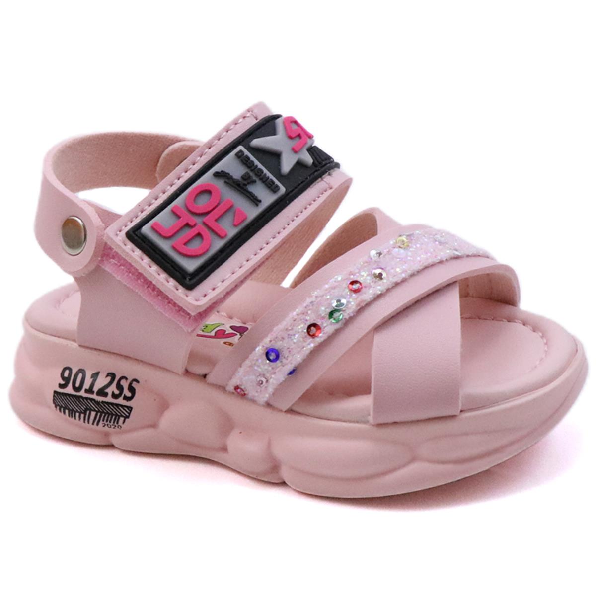 Ortopedik Pembe Çocuk Sandalet K-87 Çocuk Sandalet Wendy WENDY K-87 BEBE SAND