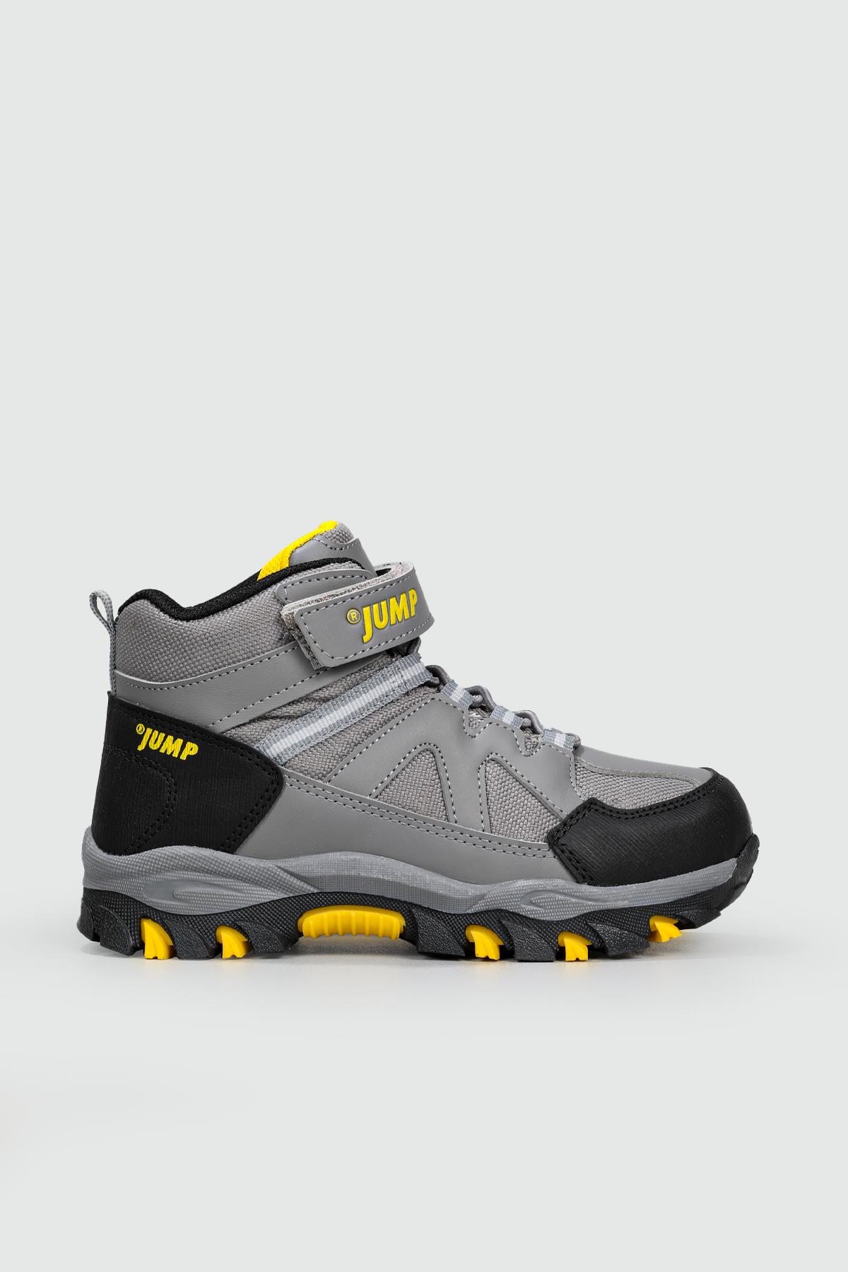 Outdoor Cırtlı Kaymaz Taban Gri Sarı Çocuk Bot 27790 Çocuk bot & Çizme Jump JUMP 27790 OUTDOOR