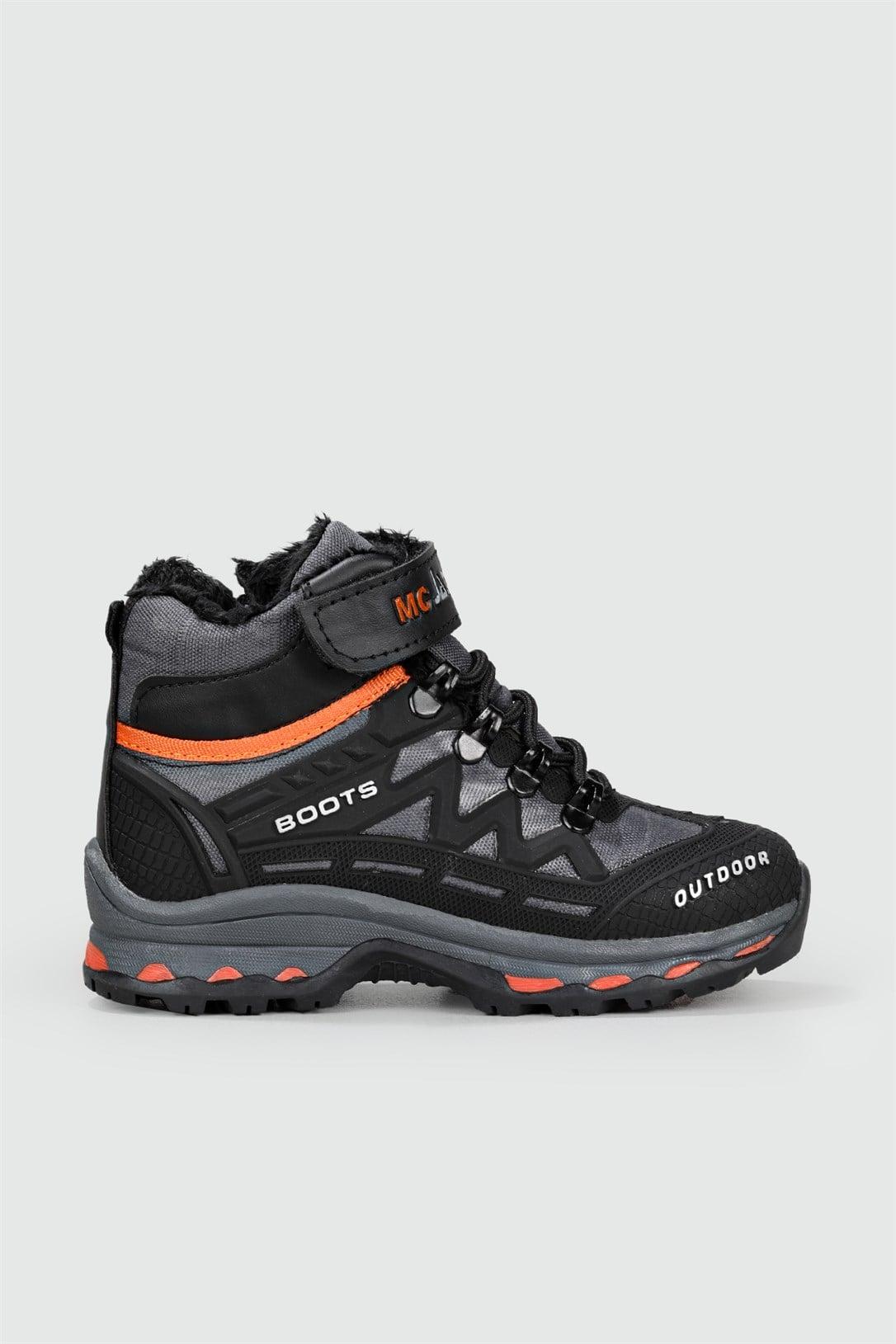 Outdoor Cırtlı Kaymaz Taban Siyah Füme Oranj Çocuk Bot 1831 Çocuk bot & Çizme Jamper JAMPER 1831 22K