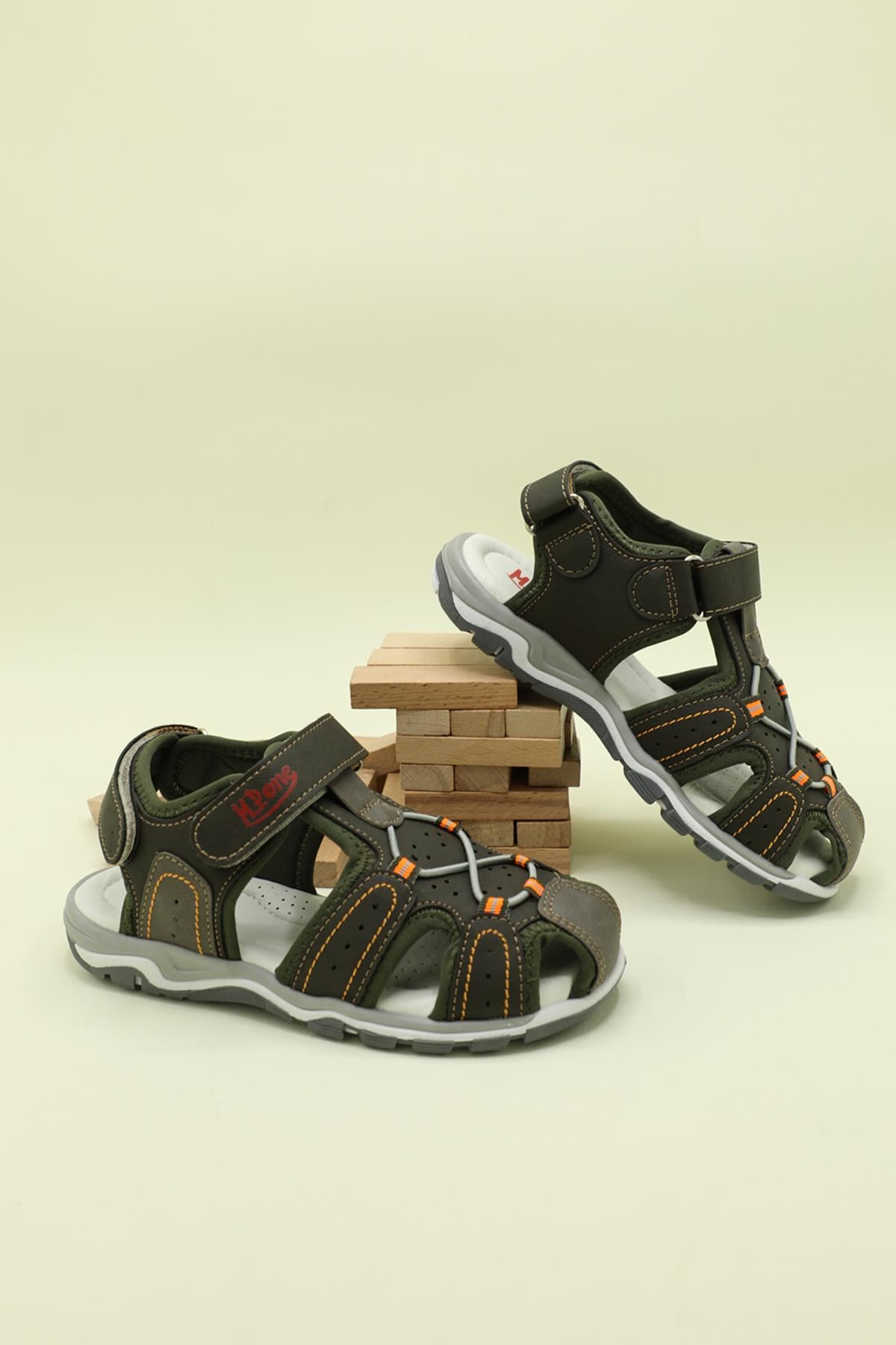 Outdoor Haki Çocuk Sandalet 211-3237 Çocuk Sandalet M.P M.P 211-3237 Çocuk