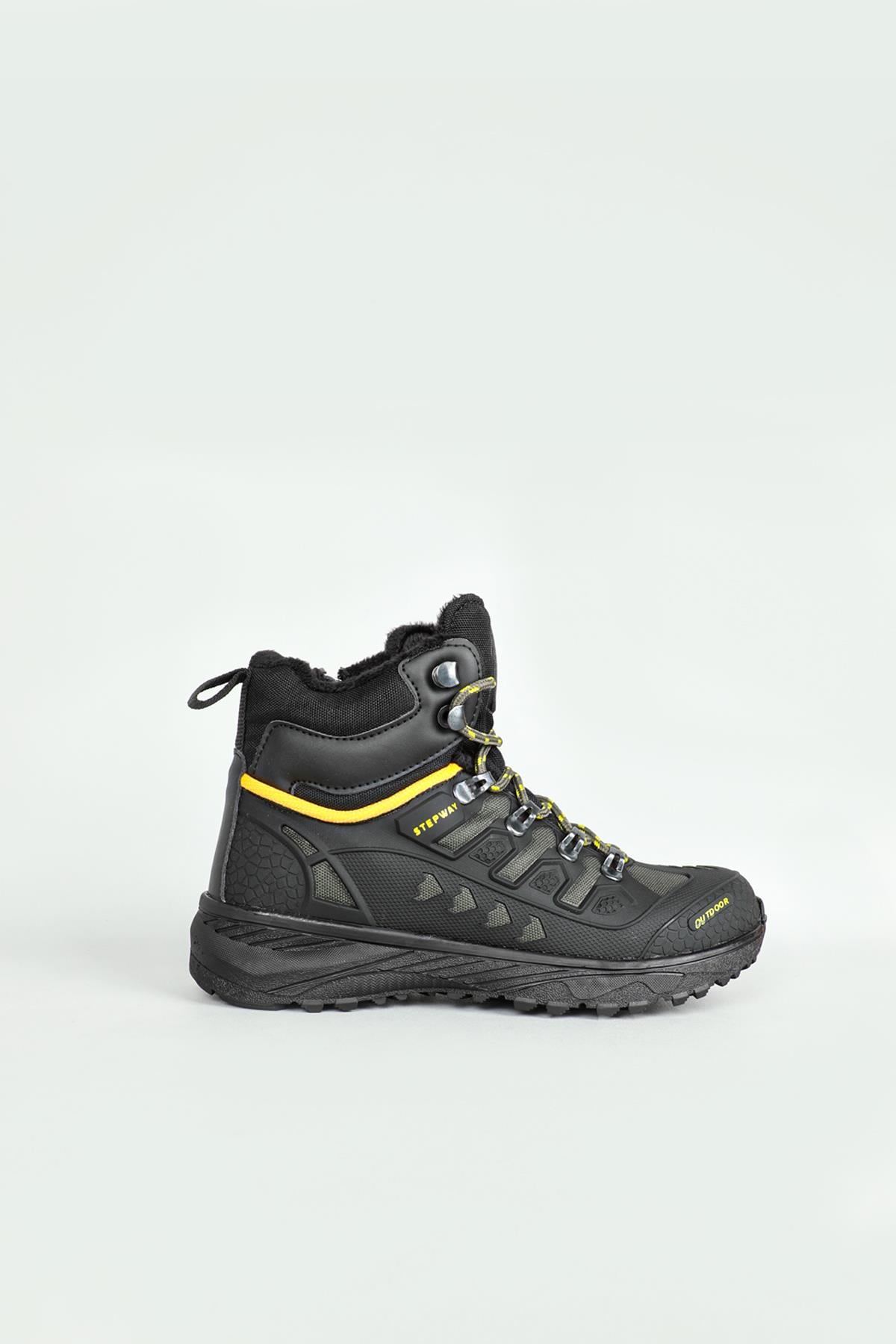 Outdoor Haki Siyah Sarı Unisex Spor Ayakkabı 8075 Unisex Outdoor Stepway STEPWAY 8075 UNİSEX TRAKİNG