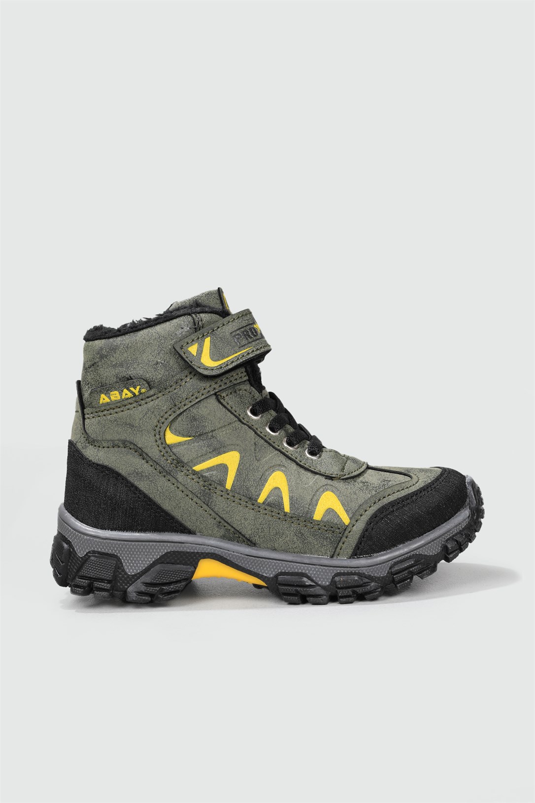 Outdoor Rahat Bağcıklı Cırtlı Haki Sarı Çocuk Bot PROSTAR Çocuk Outdoor Beınsteps ABAY PROSTAR PTK 22K