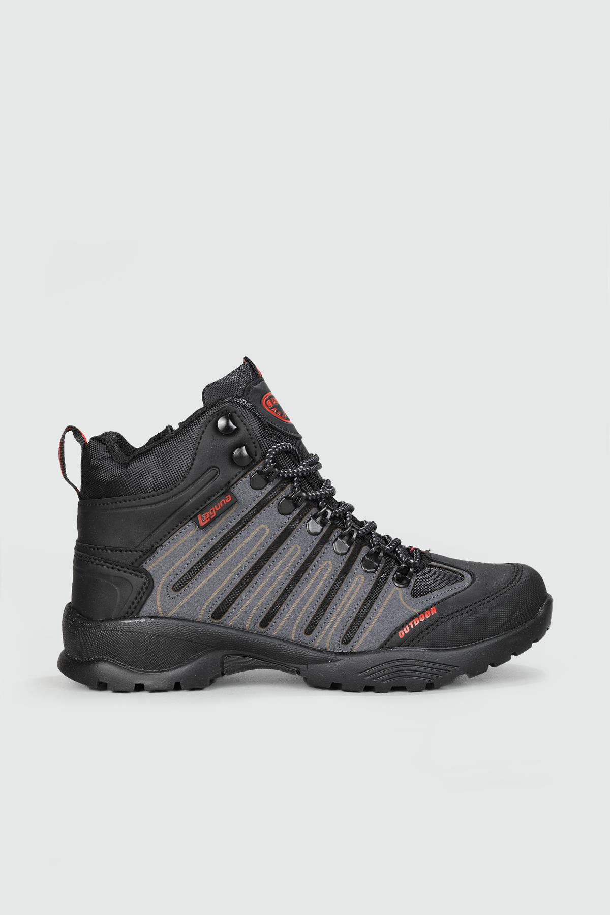Outdoor Rahat Bağcıklı Fermuarlı Füme Erkek Bot 008 Erkek Günlük Confort Bot Laguna LAGUNA 008 MER OUTDOR