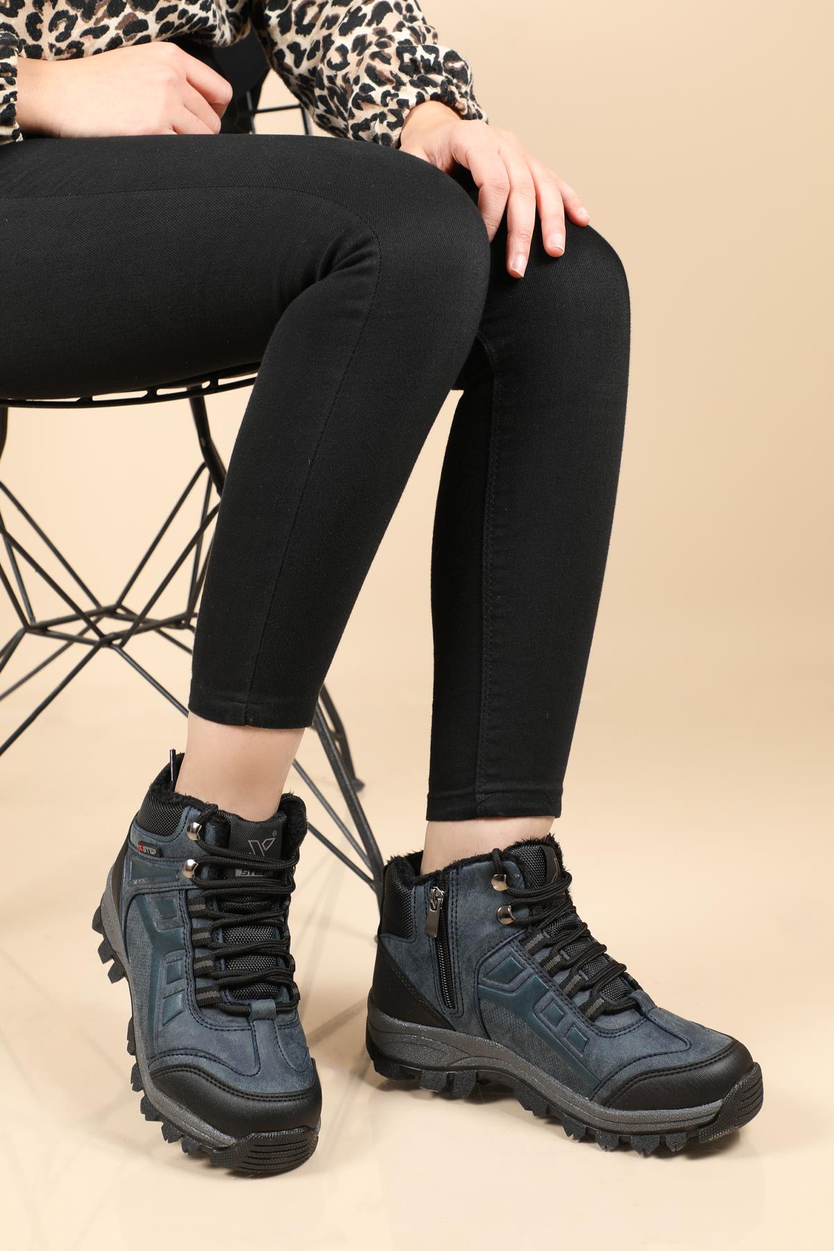 Outdoor Rahat Lacivert Unisex Bot X8 Unisex Günlük Confort Bot Step STEP X8 GAR BOT