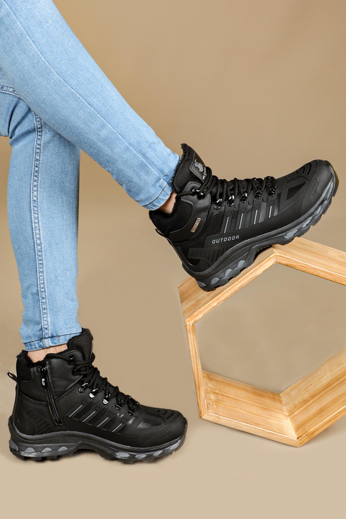 Outdoor Rahat Sıyah Erkek Spor Ayakkabı 1823 Erkek Outdoor Jamper 558060141