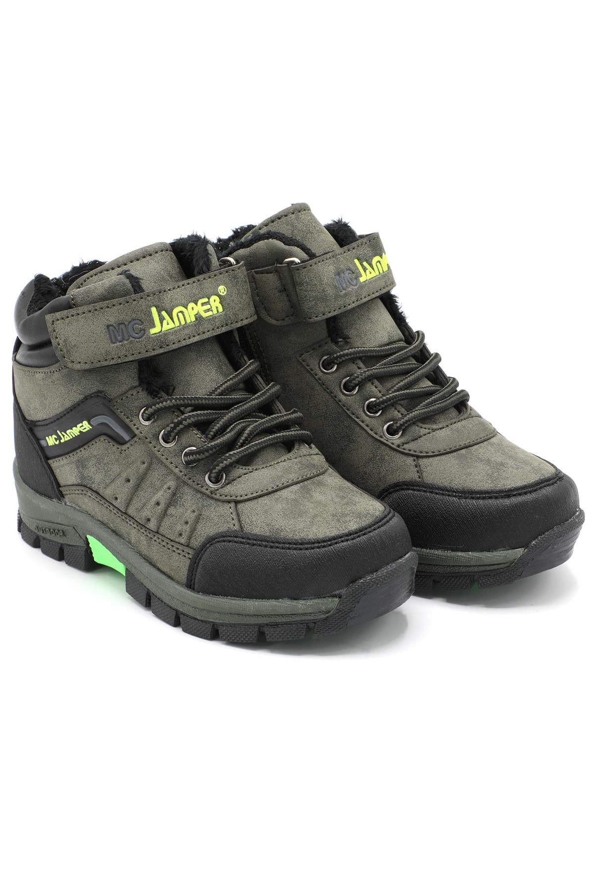 Outdoor Rahat Siyah Haki Çocuk Bot 1527 Çocuk bot & Çizme Jamper JAMPER 1527 FİLETBOT
