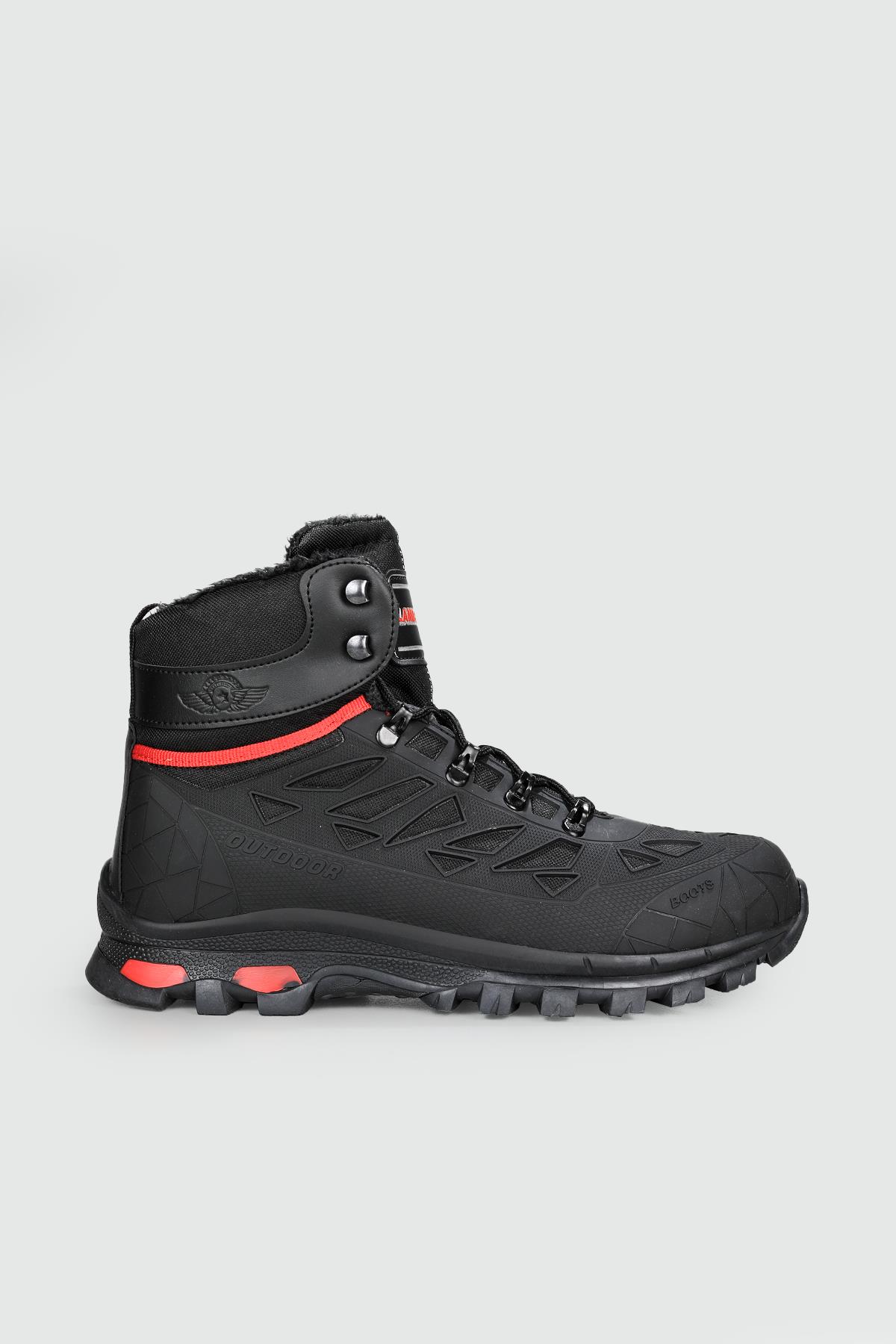Outdoor Rahat Siyah Kırmızı Erkek Bot 3060 Erkek Günlük Confort Bot Lambırlent LAMBIRLENT 3060 MER TREKKING