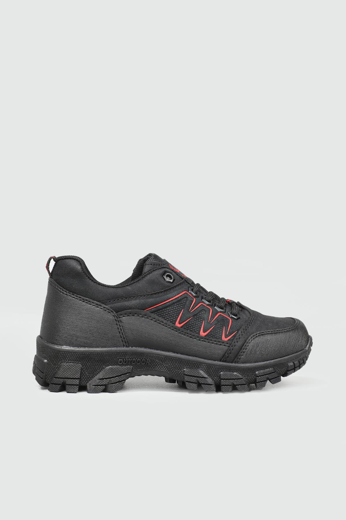 Outdoor Rahat Siyah Kırmızı Unisex Spor Ayakkabı 578 Unisex Outdoor BLACK SEA BLACK SEA 578 GARSON TRAKİNG