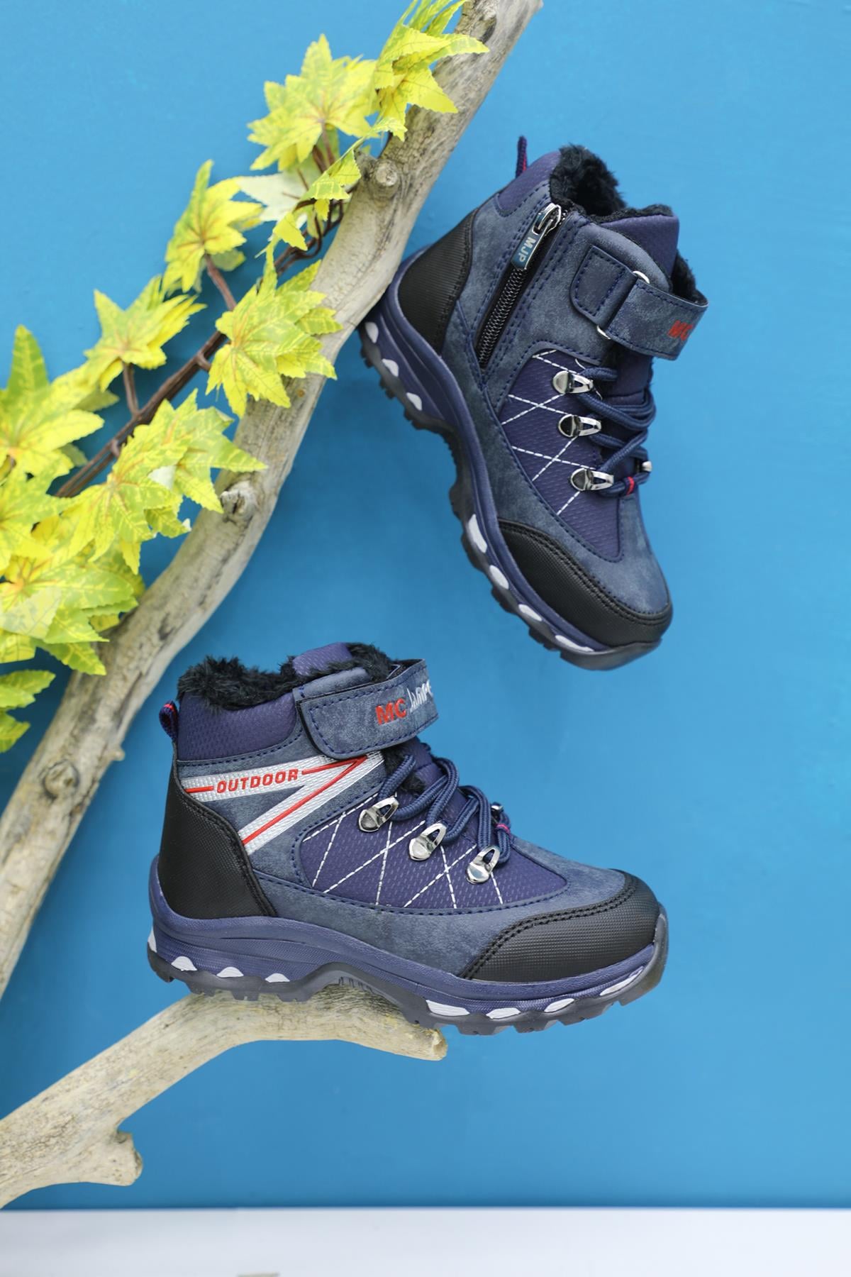 Outdoor Rahat Siyah Laci Çocuk Bot 1912 Çocuk bot & Çizme Jamper JAMPER 1912 ÇOCK BOT