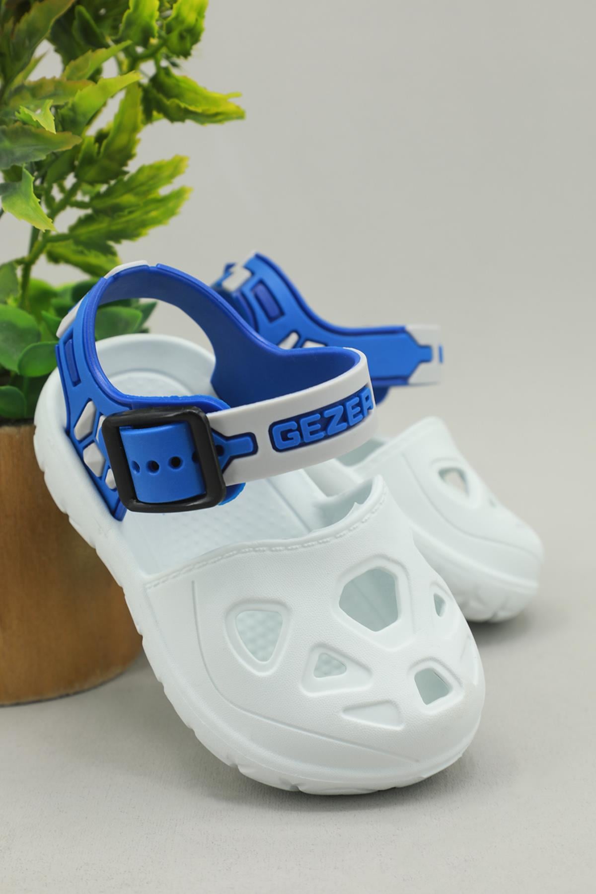 Outdoor Sandalet Gri Sax Mavi Çocuk Sandalet 00102 Çocuk Sandalet Gezer GEZER 00102 BEBE KAYROKA SNDLT