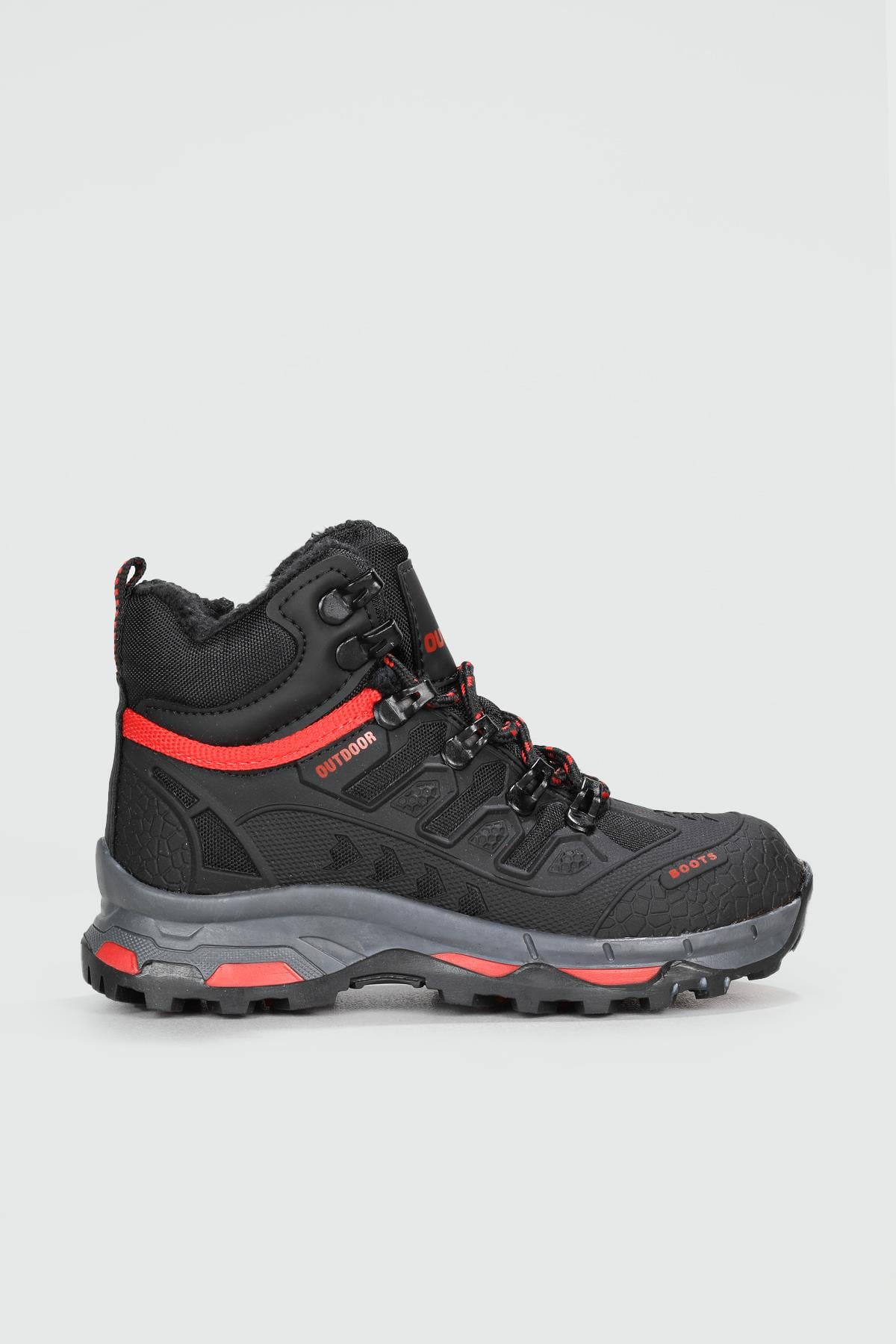 Outdoor Siyah Kırmızı Unisex Spor Ayakkabı 8075 Unisex Outdoor Stepway STEPWAY 8075 UNİSEX TRAKİNG