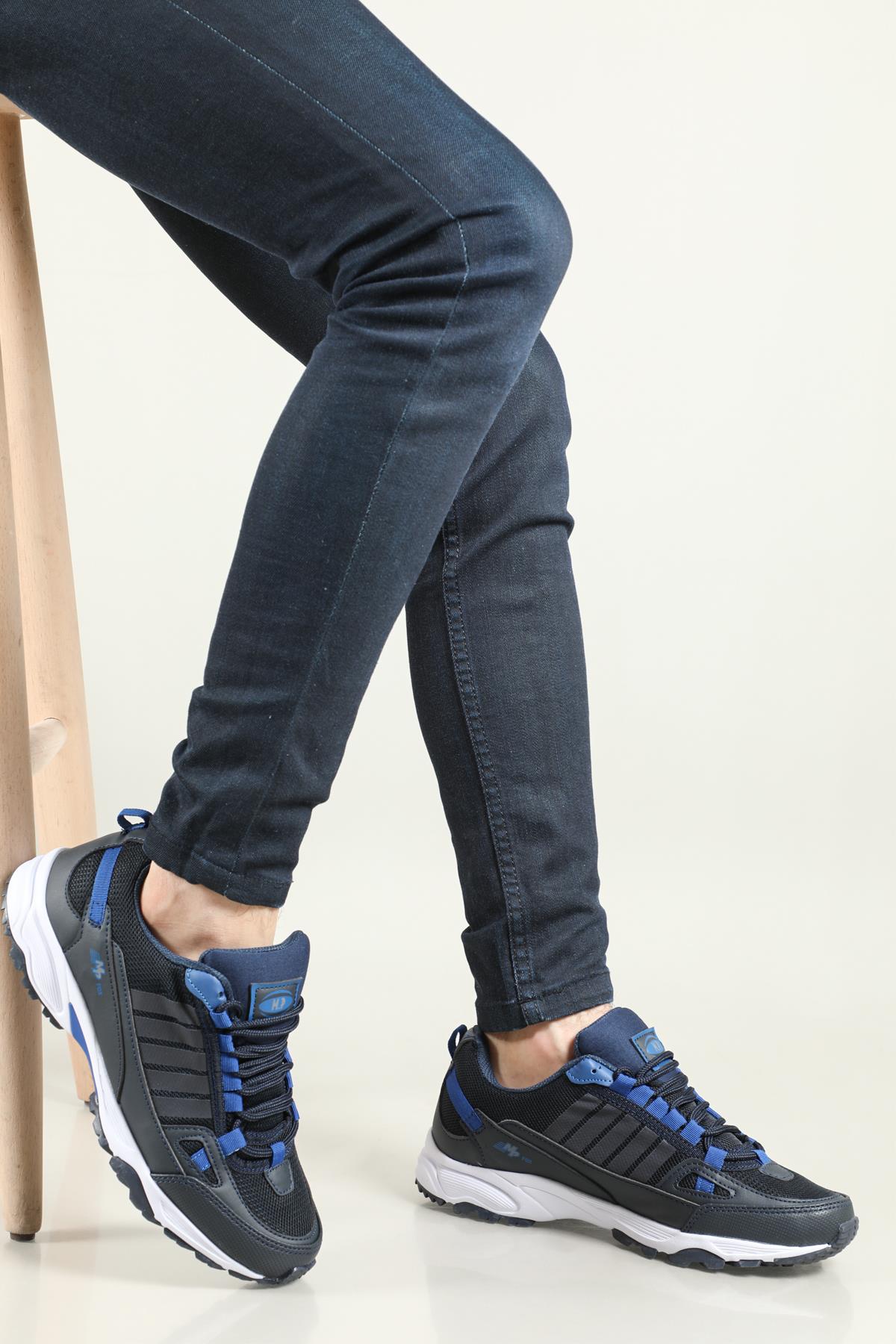 Outdoor Spor Lacivert Erkek Spor Ayakkabı 211-1016 Erkek Günlük Spor Ayakkabı M.P M.P 211-1016 MER SPOR AYAK