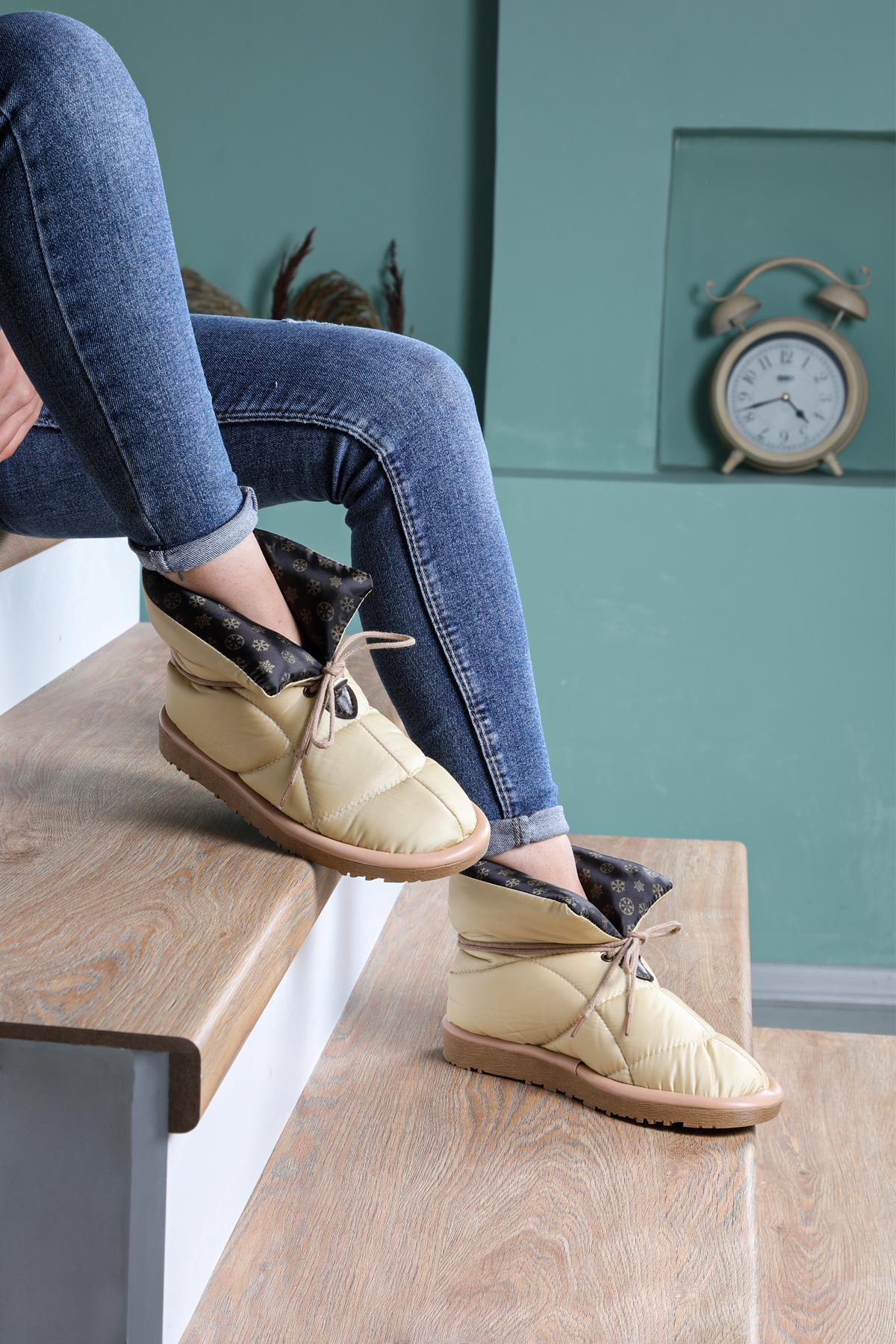 Paraşüt Kumaş Bal Kadın Kar Botu Teemo Kadın Kar Botu Beınsteps Carla Bella Teemo