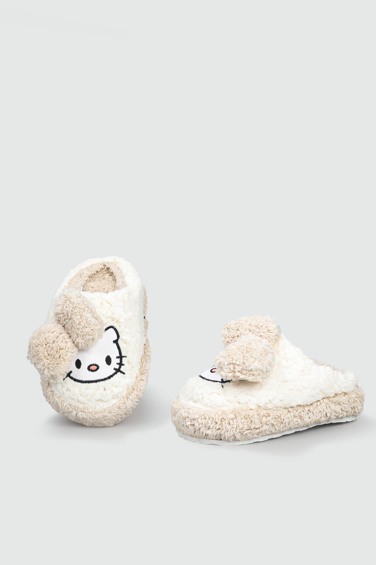 Peluş Kity Ten Çocuk Panduf HELLOCİTY Çocuk Panduf Beınsteps Hello City Kedi